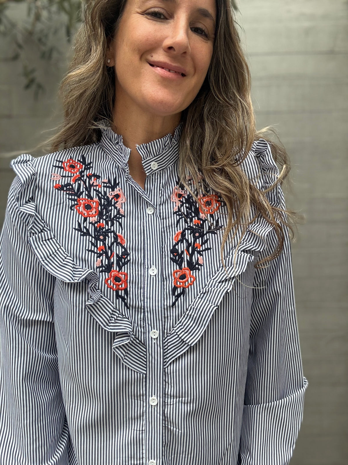 Blusa Getafe azul oscuro