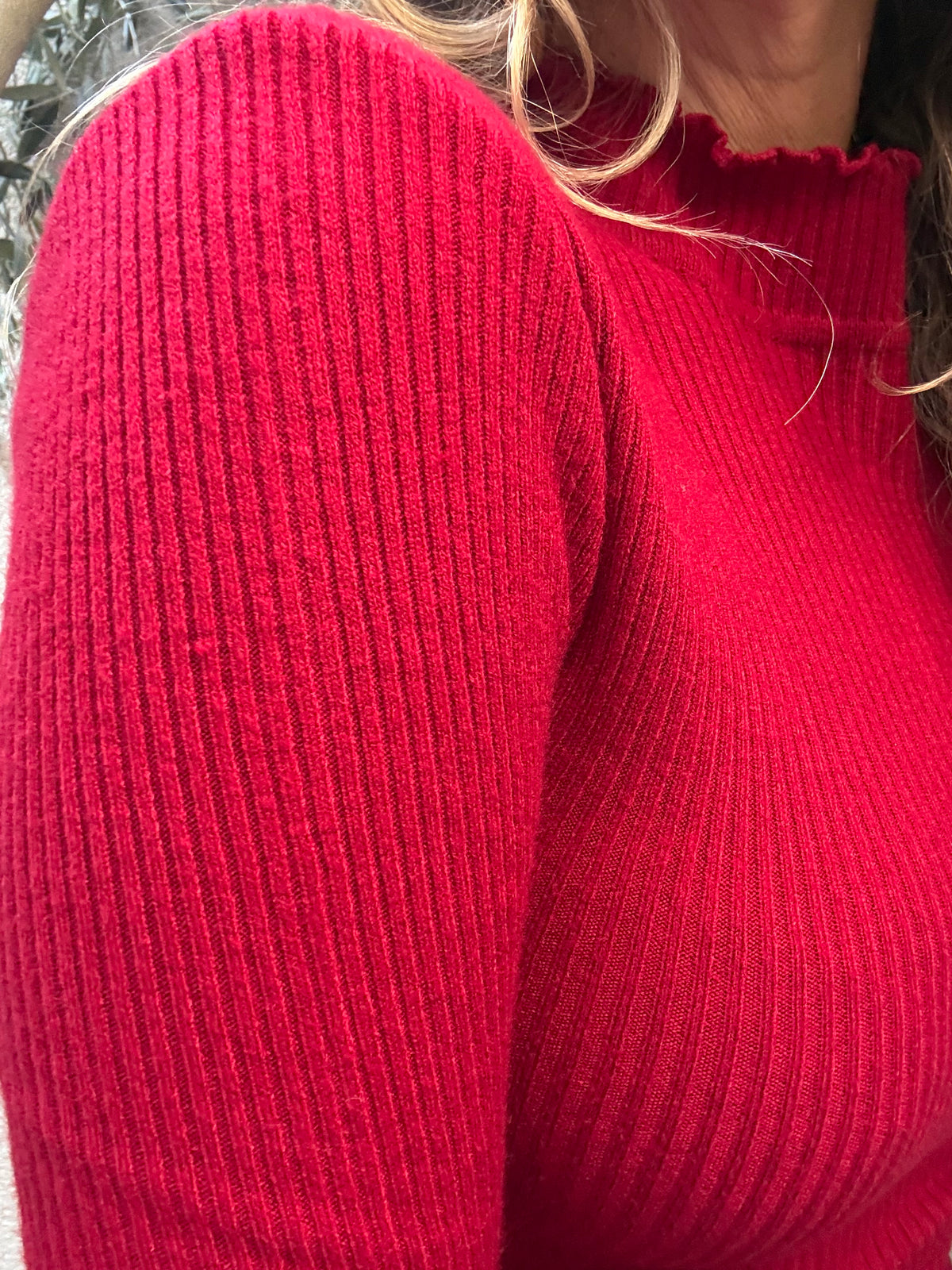 Polera básica rojo italiano