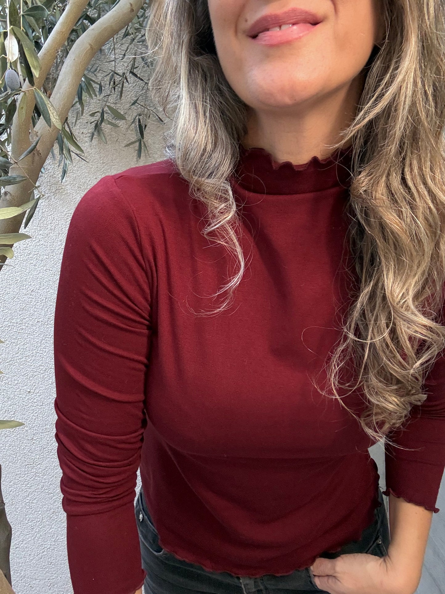 Polera Murcia burdeo