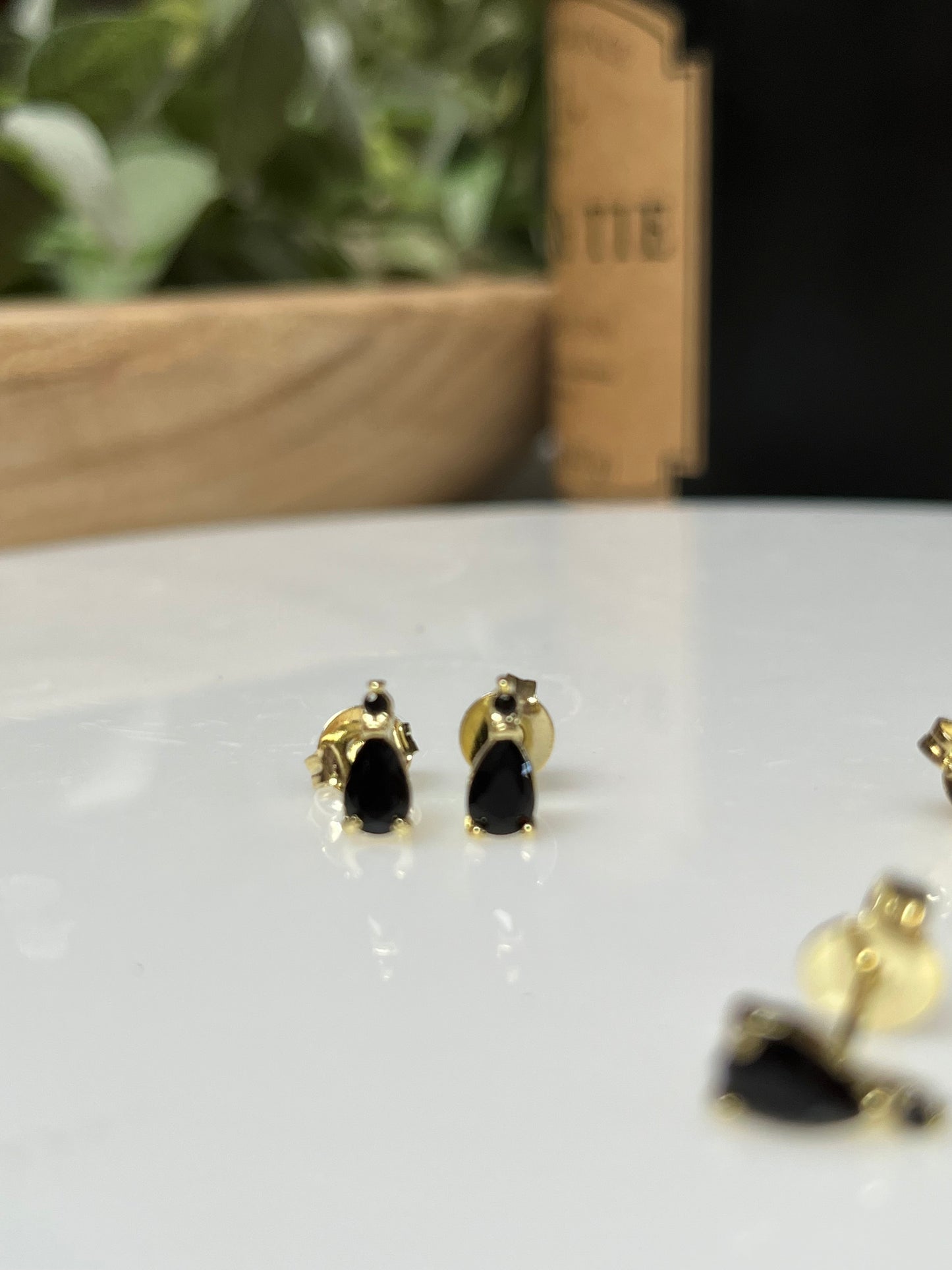 Aros gotitas turquesa