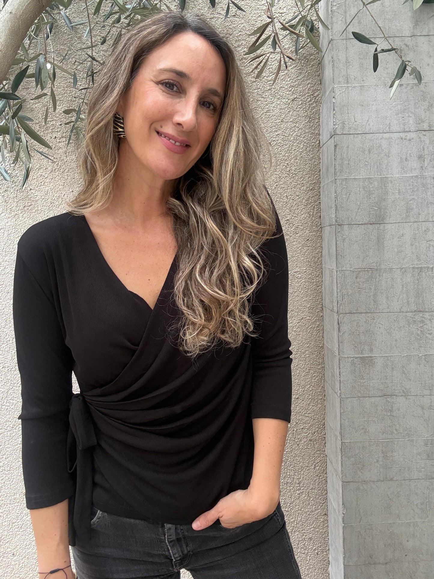 Polera Girona negro