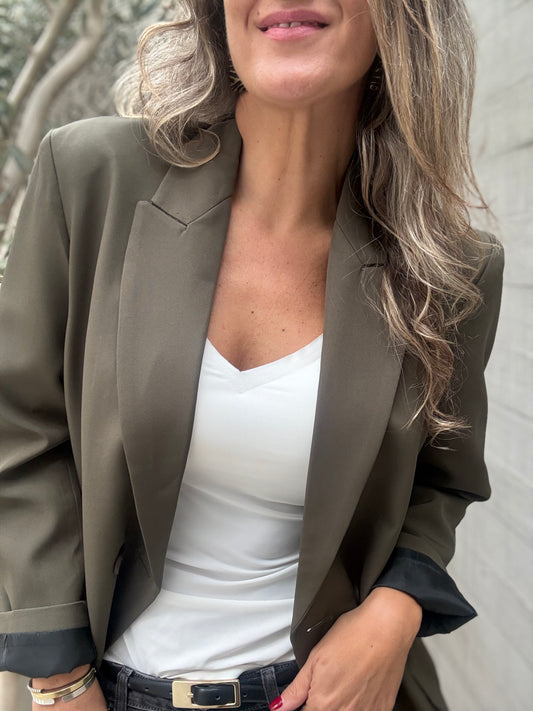 Blazer sastrero verde