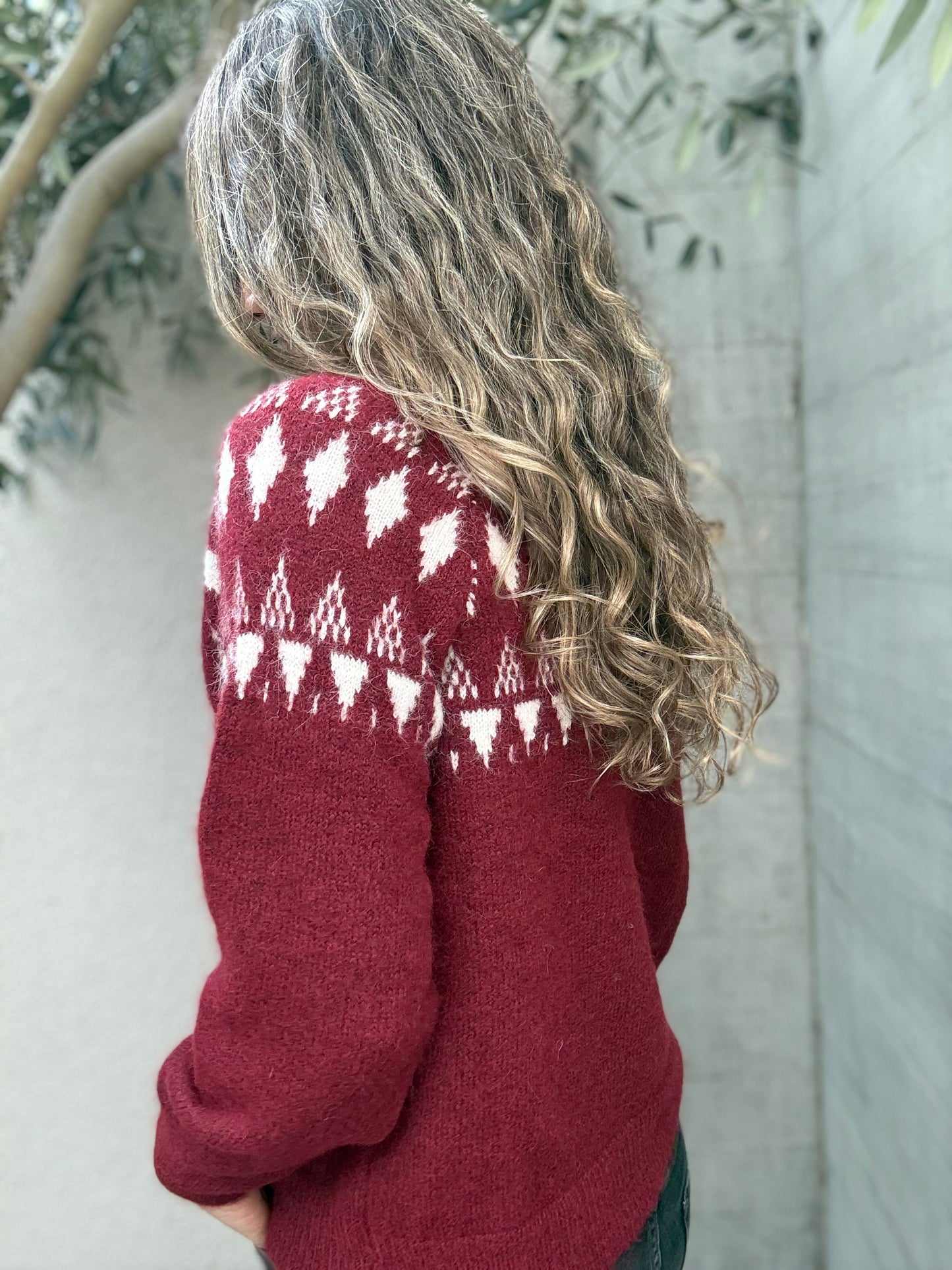 Sweater Cuenco burdeo