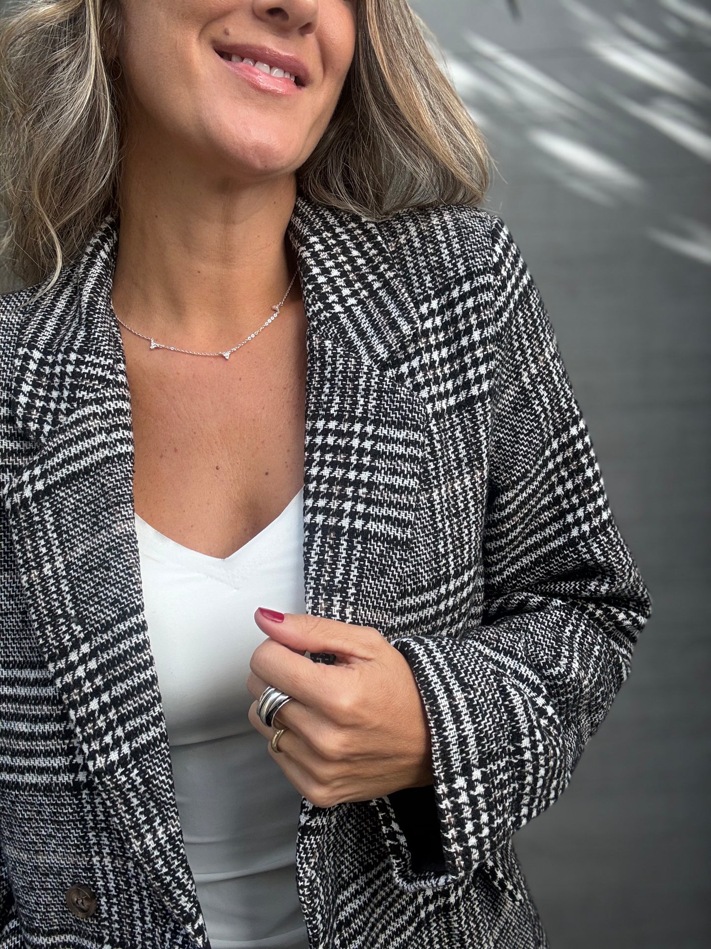Abrigo tweed