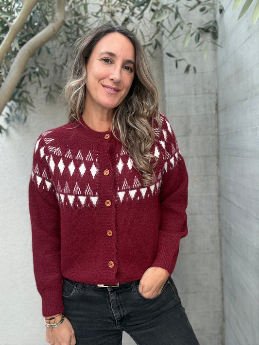 Sweater Cuenco burdeo
