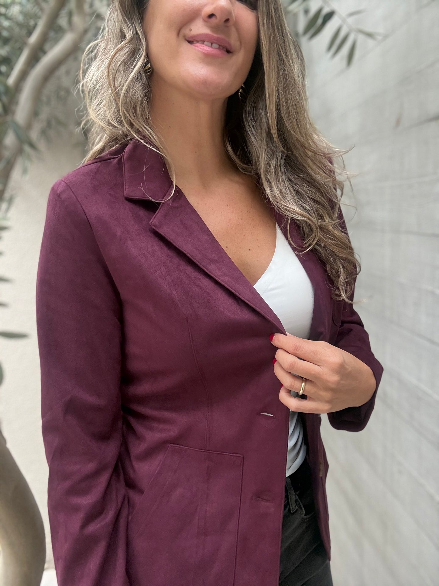 Blazer Galicia borgoña