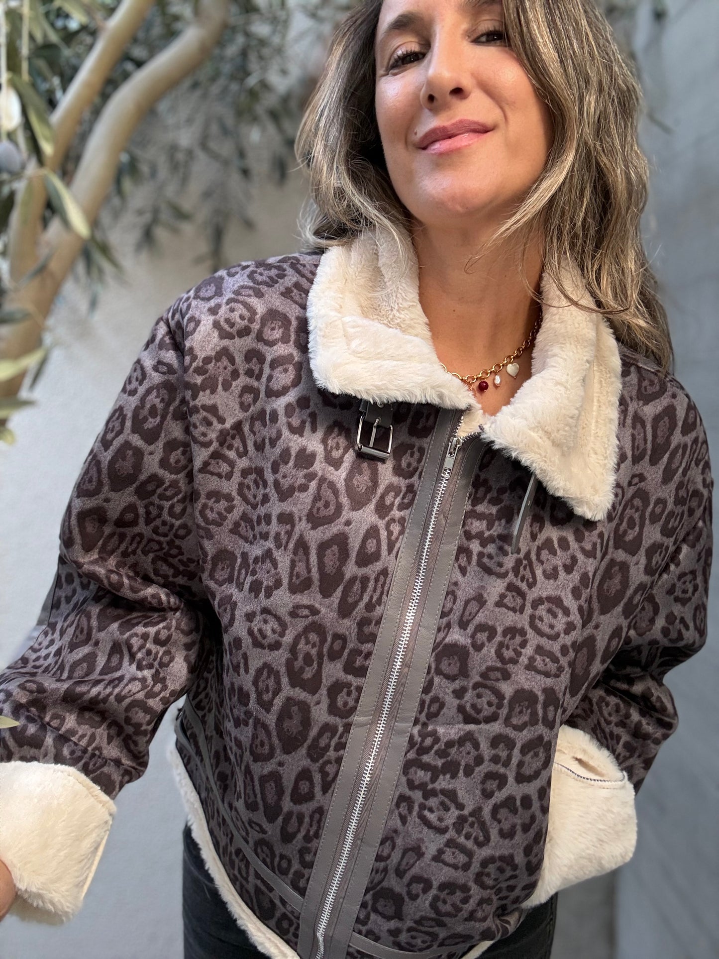 Chaqueta chiporro gris
