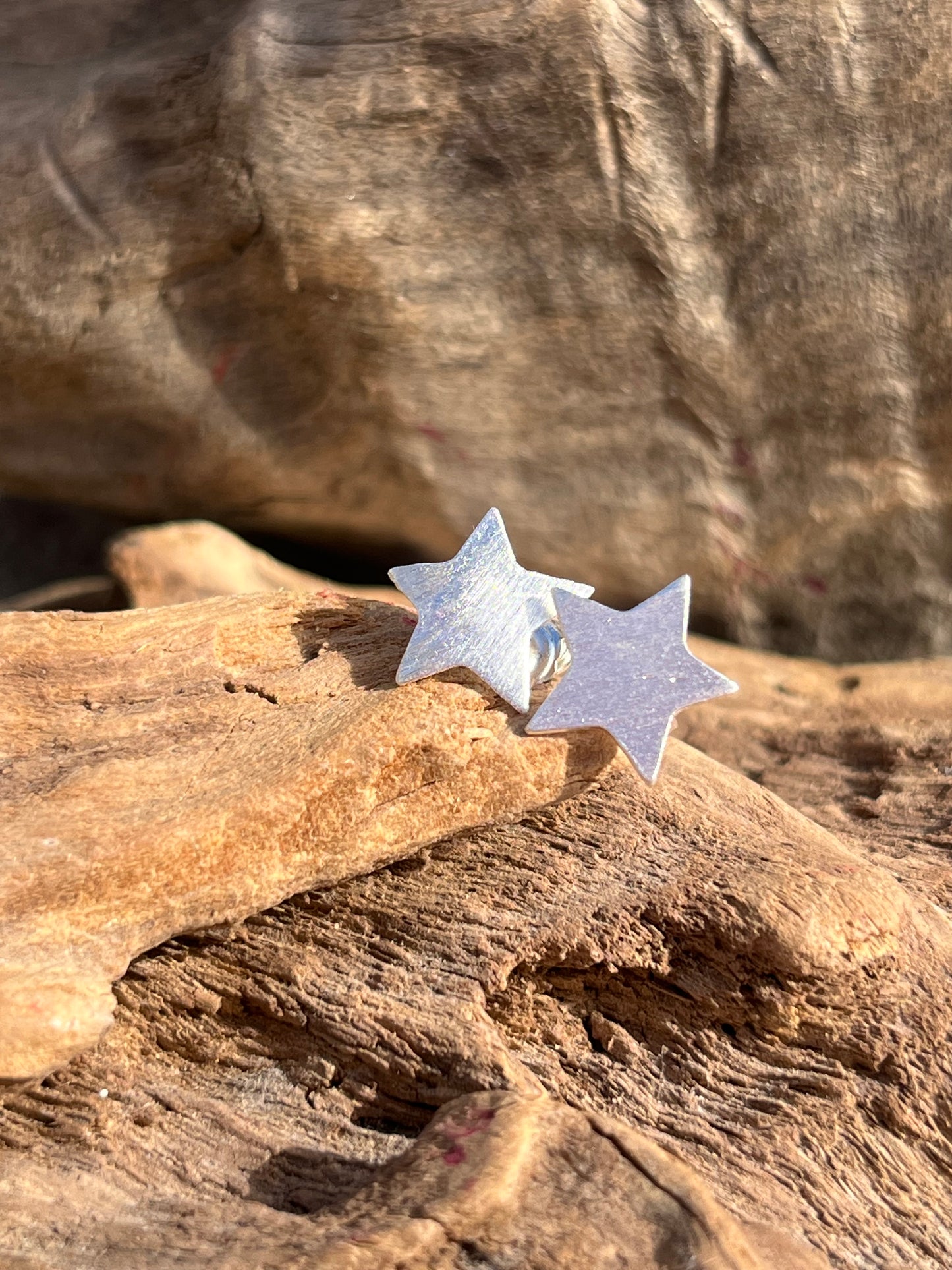 Aros star plateados