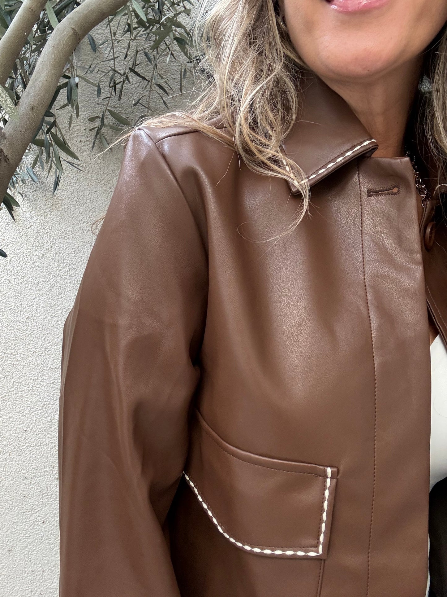 Chaqueta Venecia café