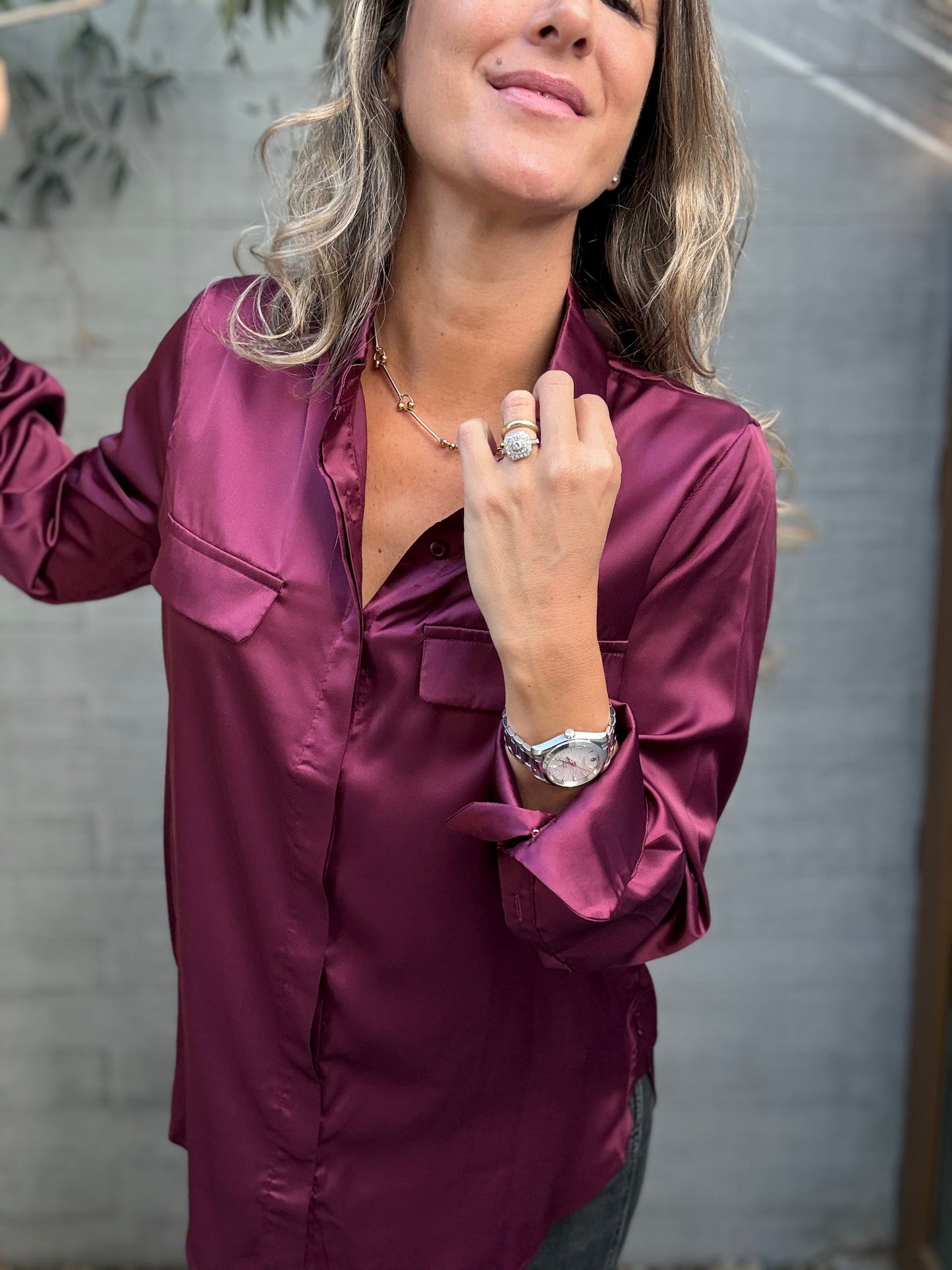 Blusa Ibiza guinda
