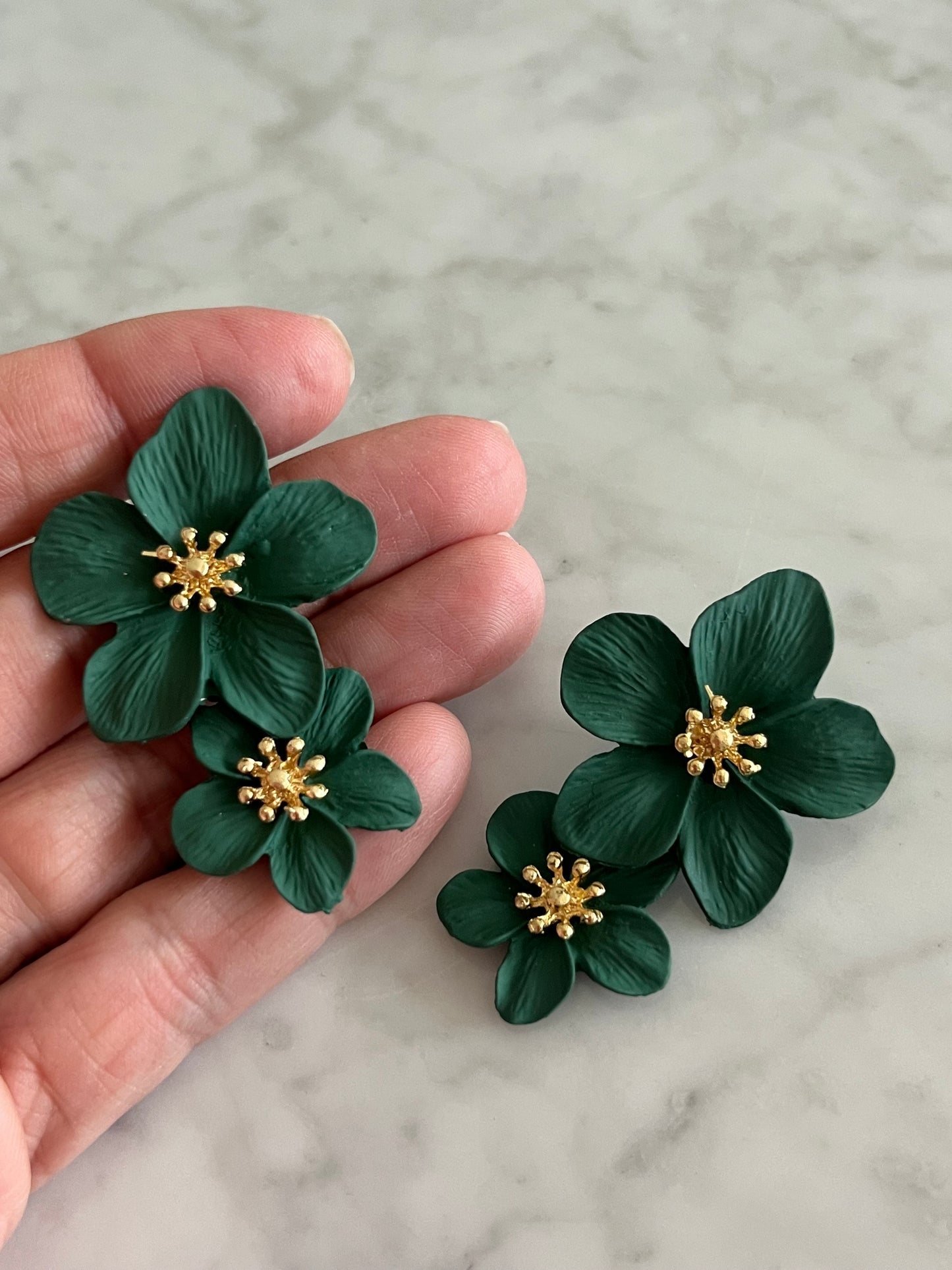 Aros Super flores verde