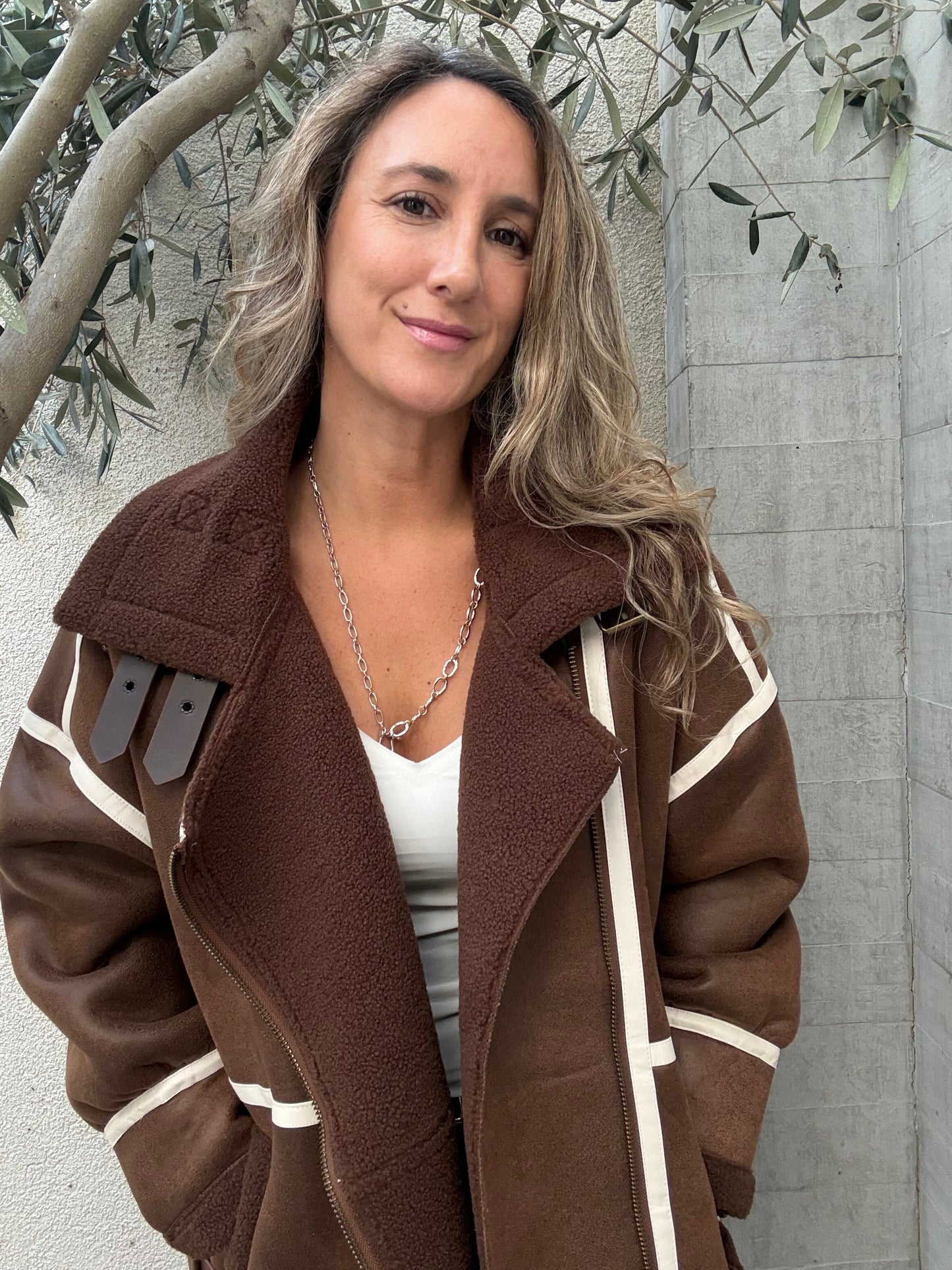 Chaqueta chiporro oversize