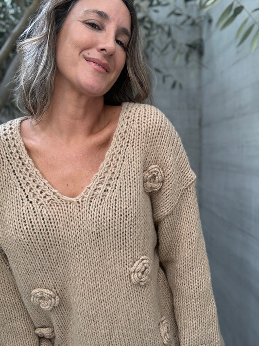 Sweater Compostela camel