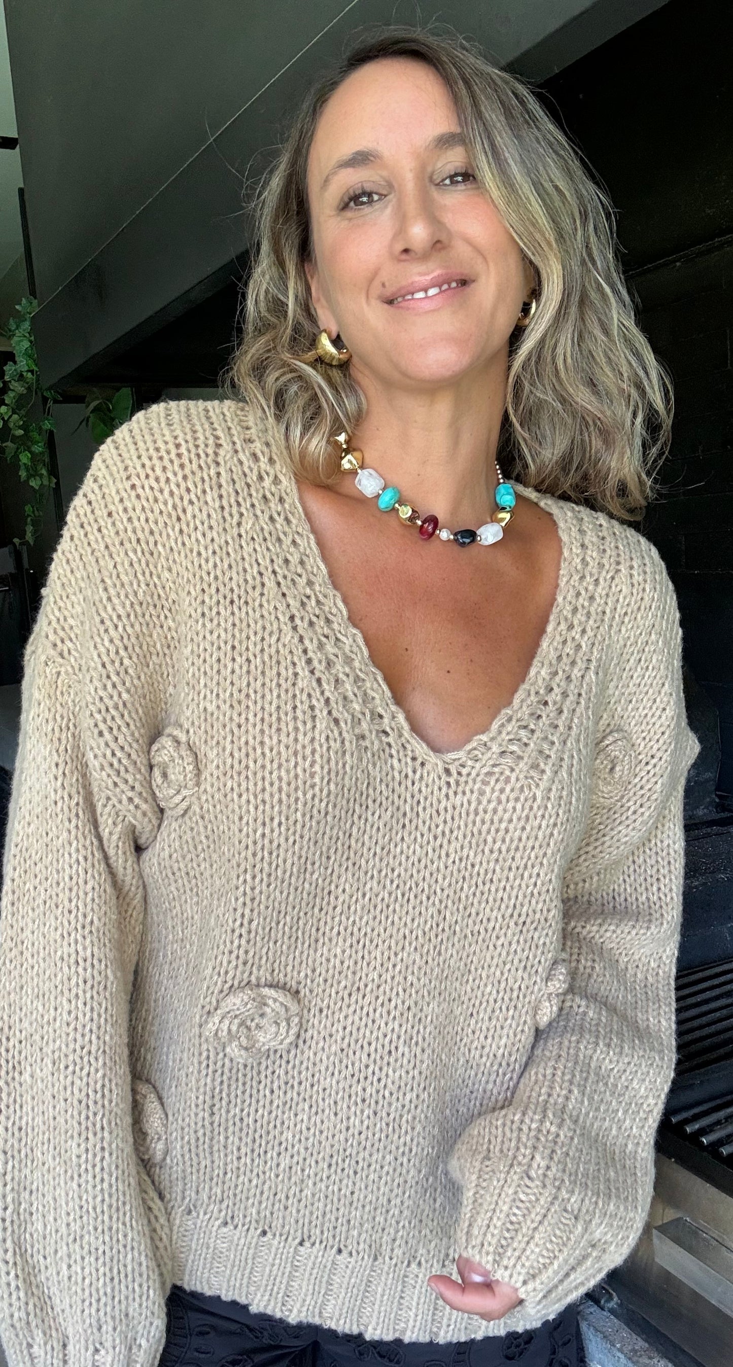 Sweater Compostela camel