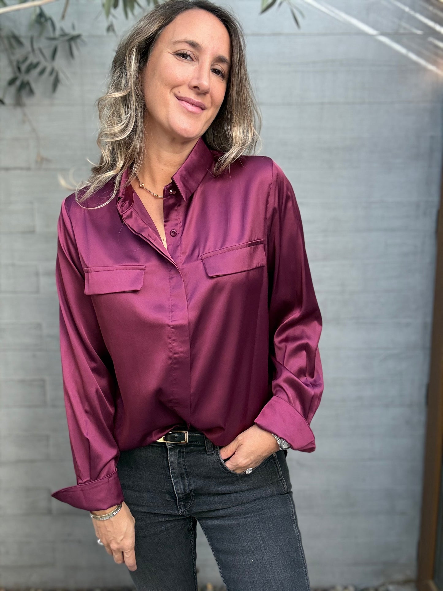 Blusa Ibiza guinda