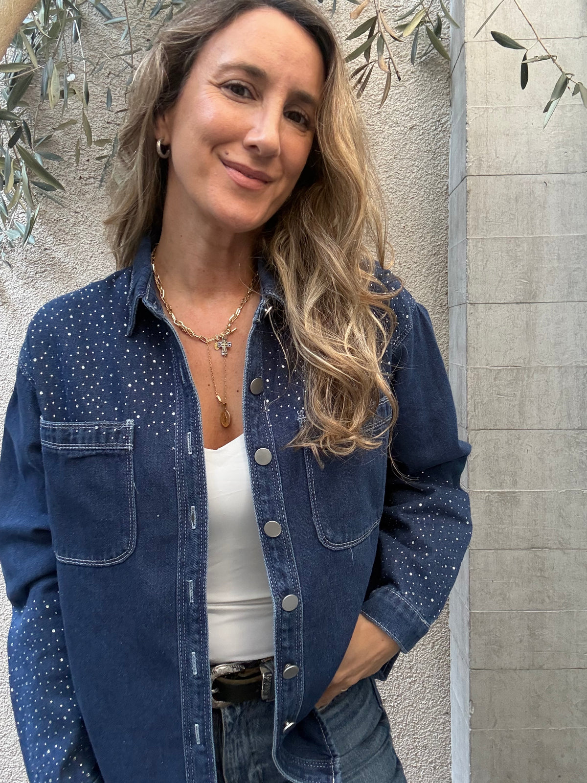 Camisa jeans Girona azul