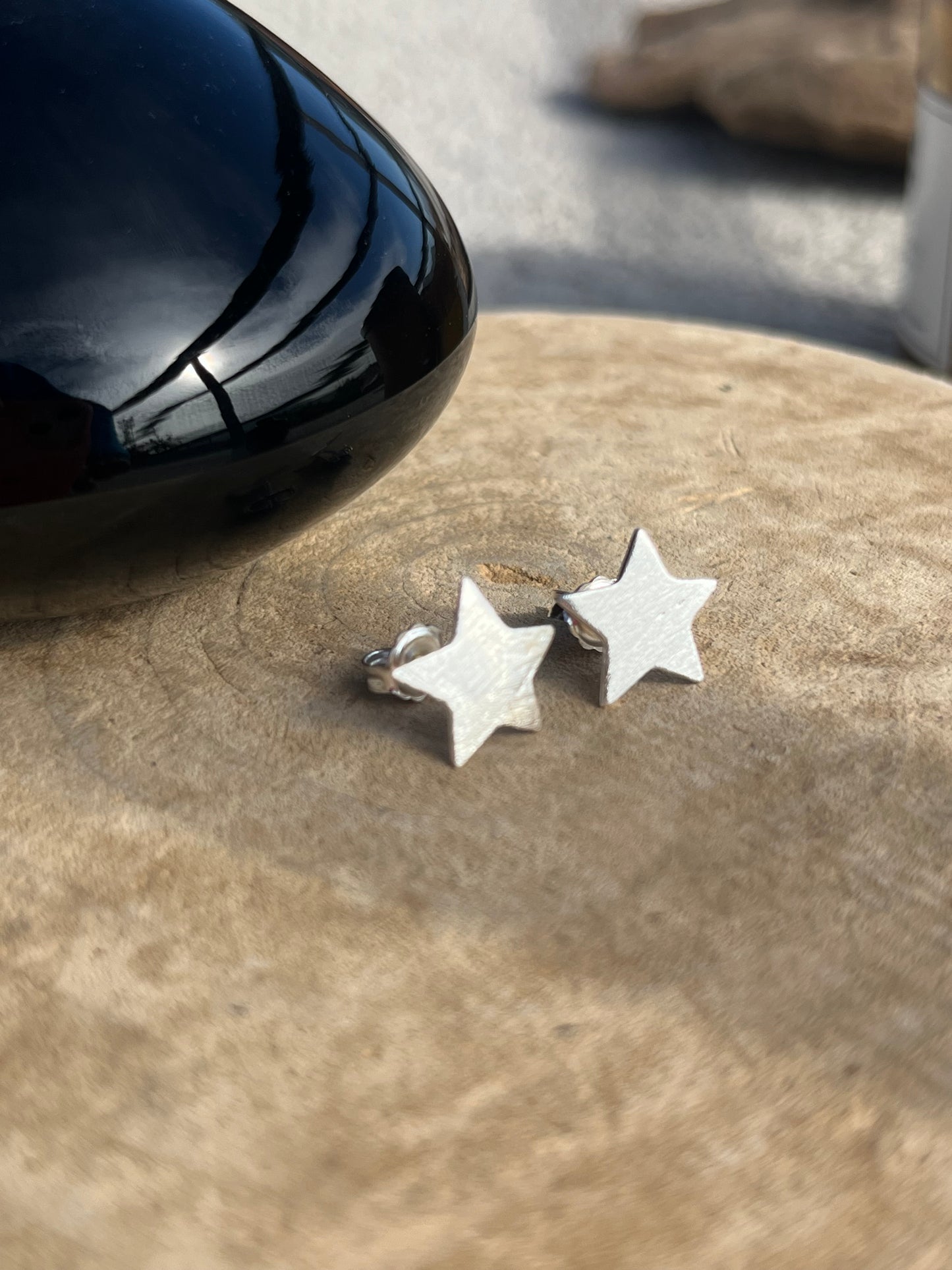 Aros star plateados