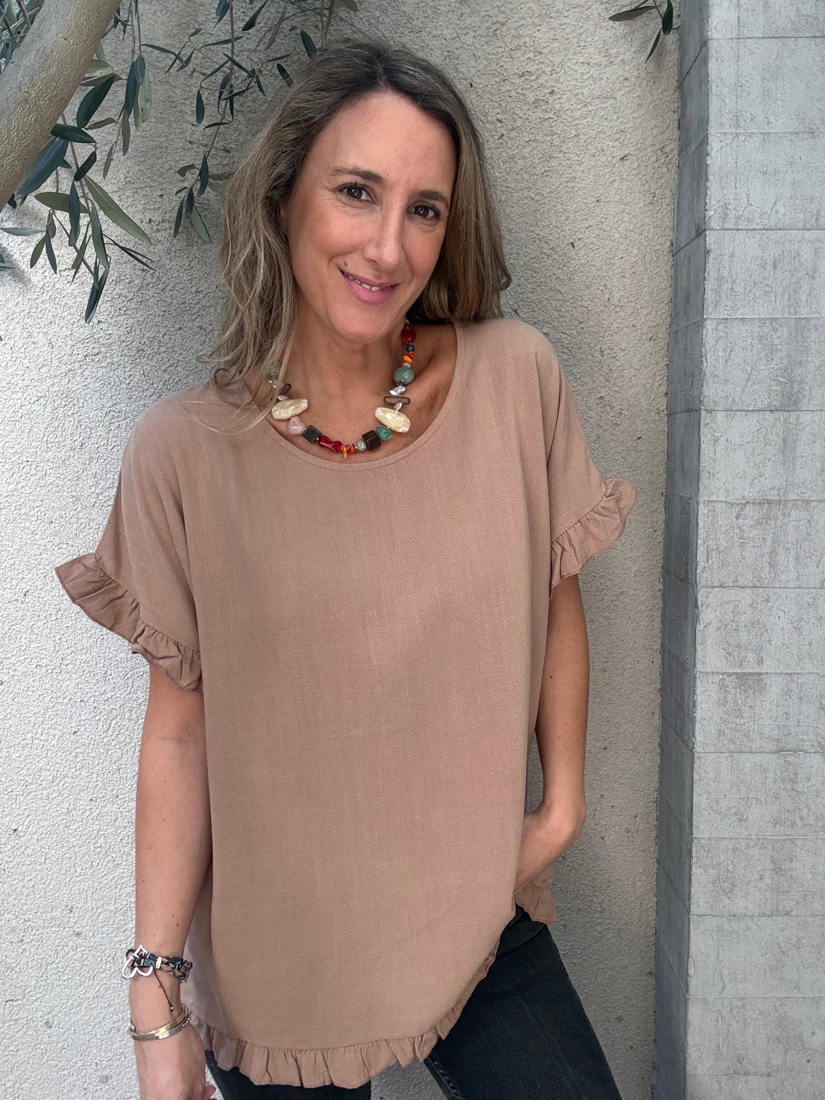 Polera Ibiza camel
