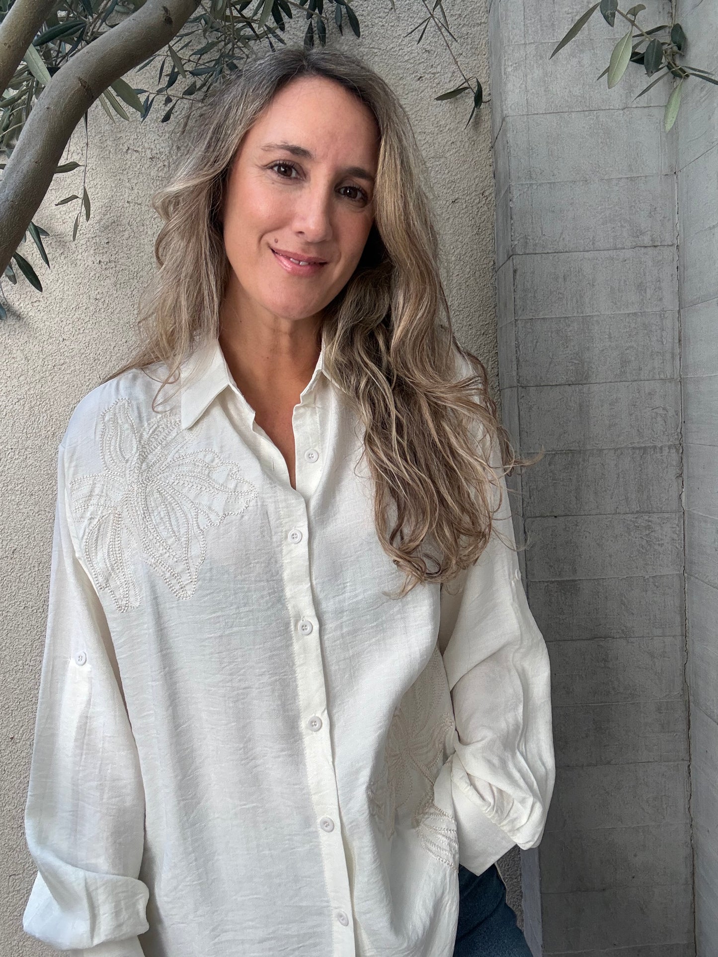Blusa cuenca blanca