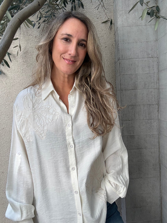Blusa cuenca blanca