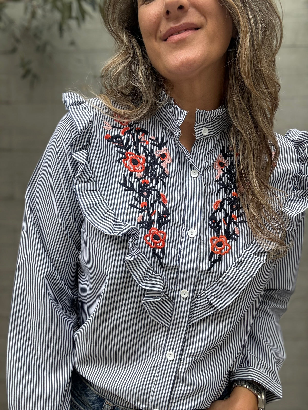 Blusa Getafe azul oscuro