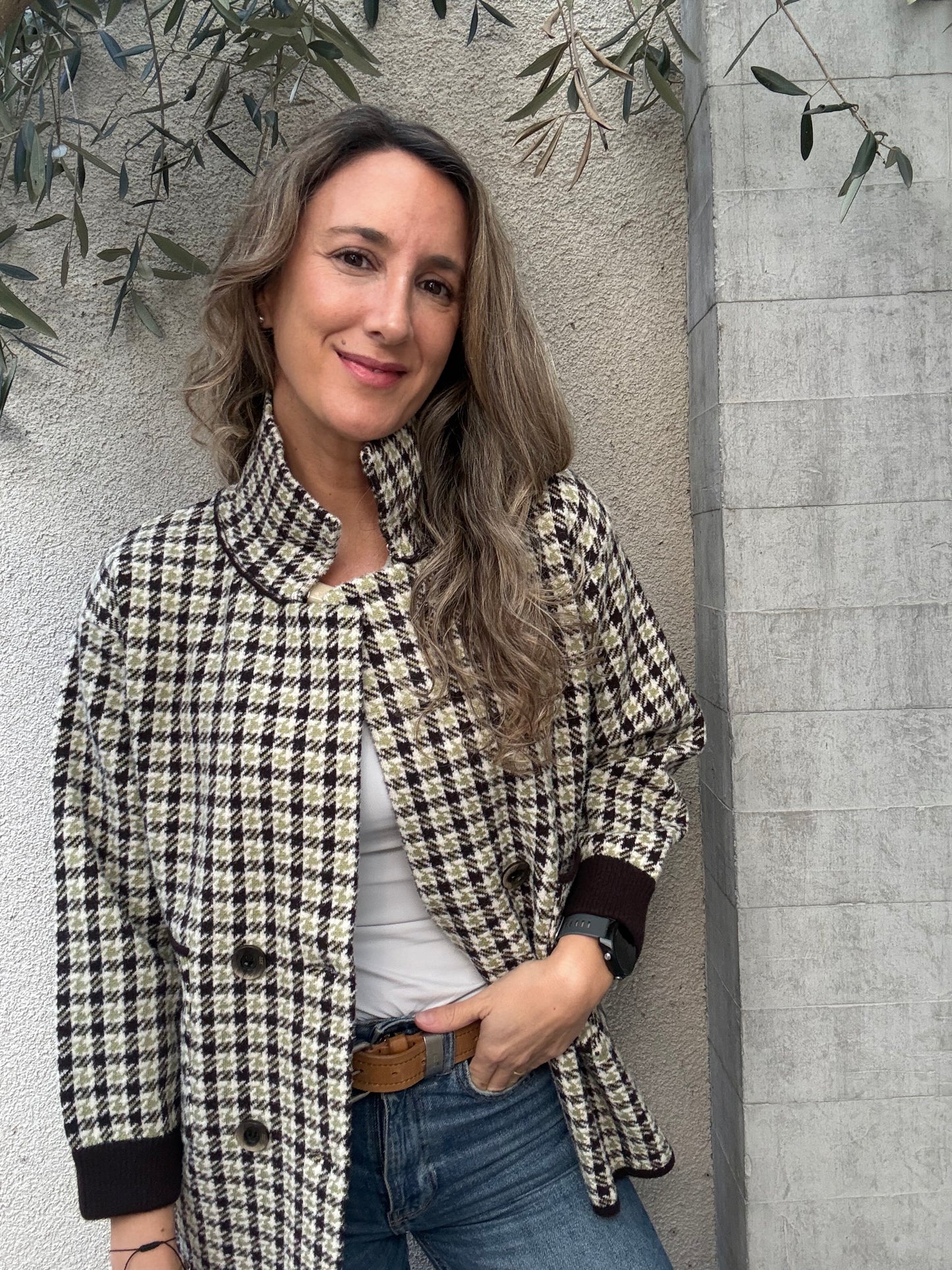 Abrigo/chaqueta cuadros