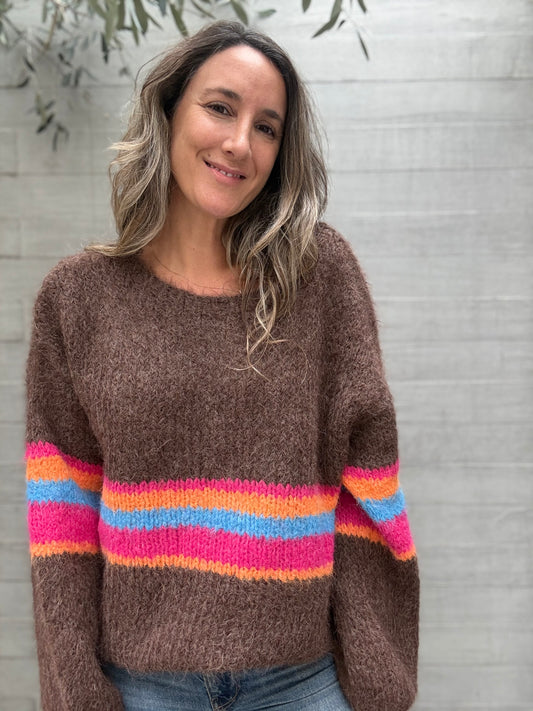 Sweater Colores Café