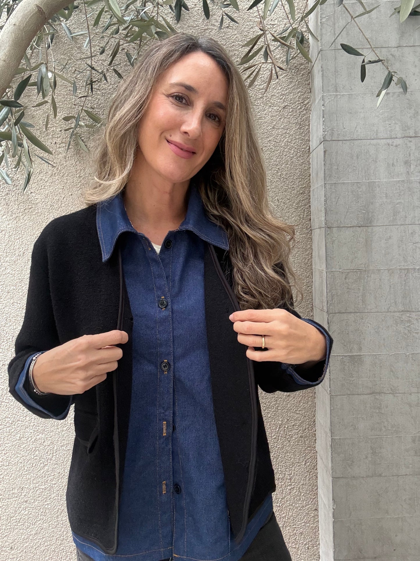 Chaqueta/camisa negro