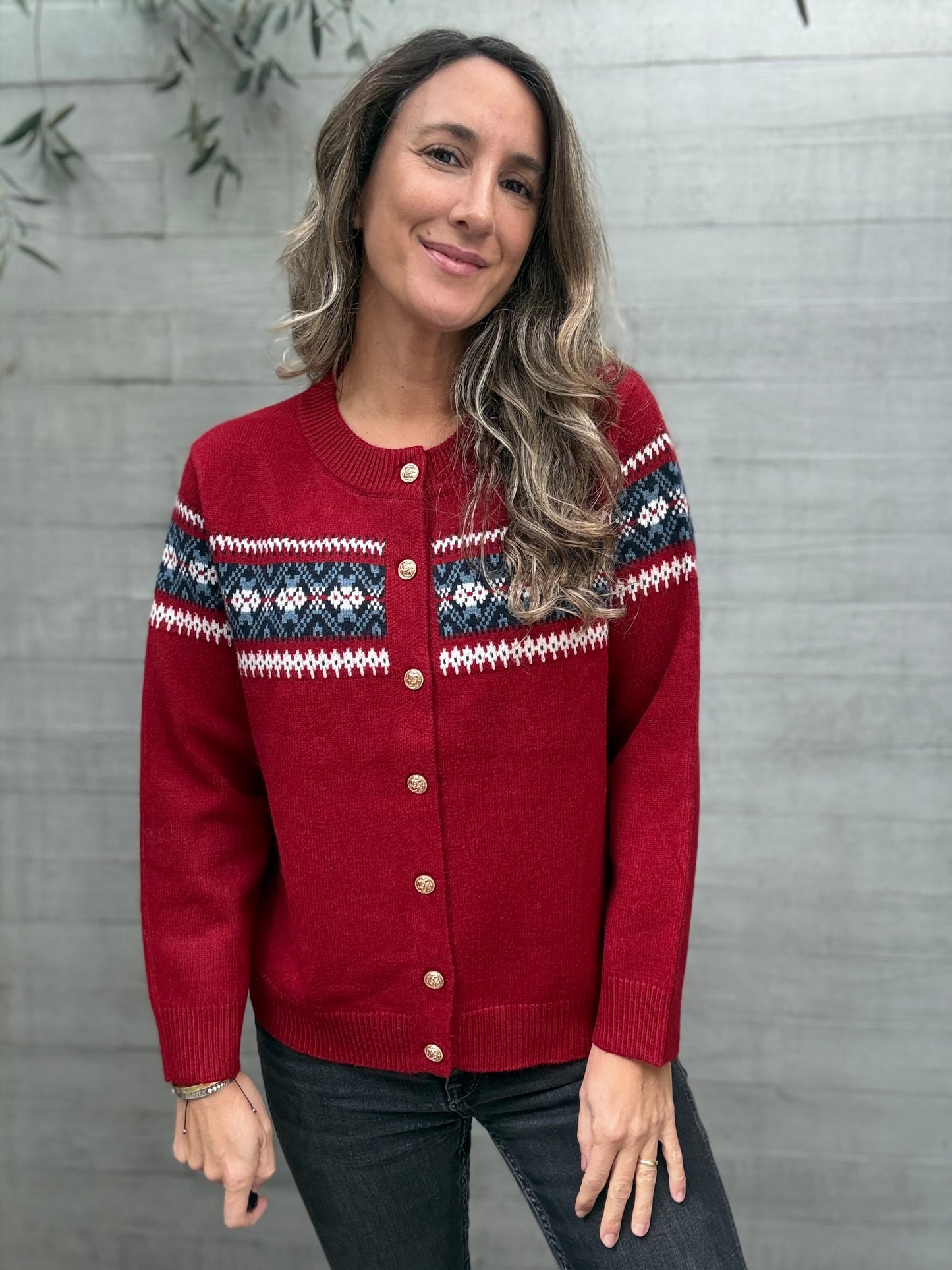Sweater andaluza burdeo