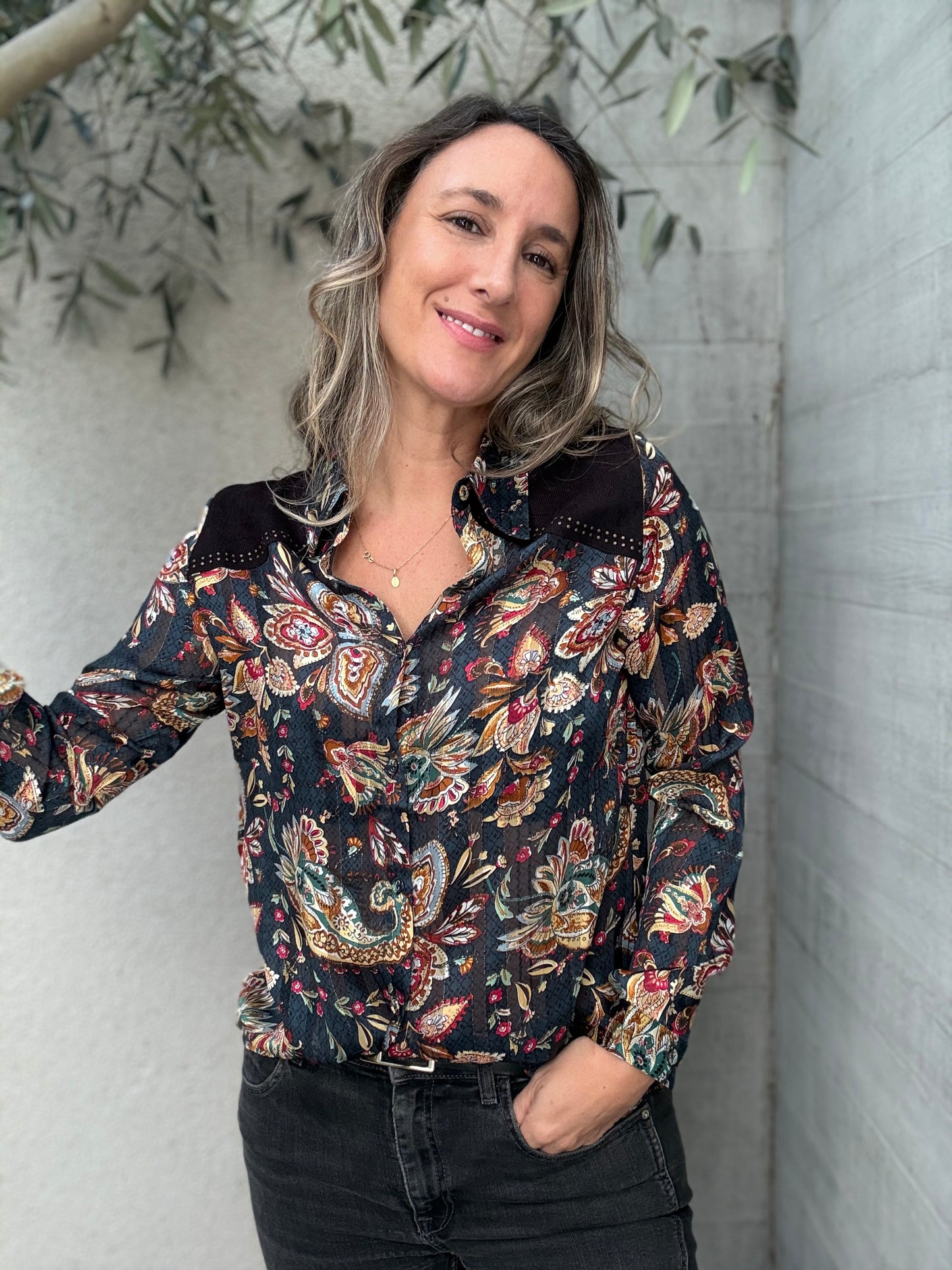 Blusa Marrueco azul