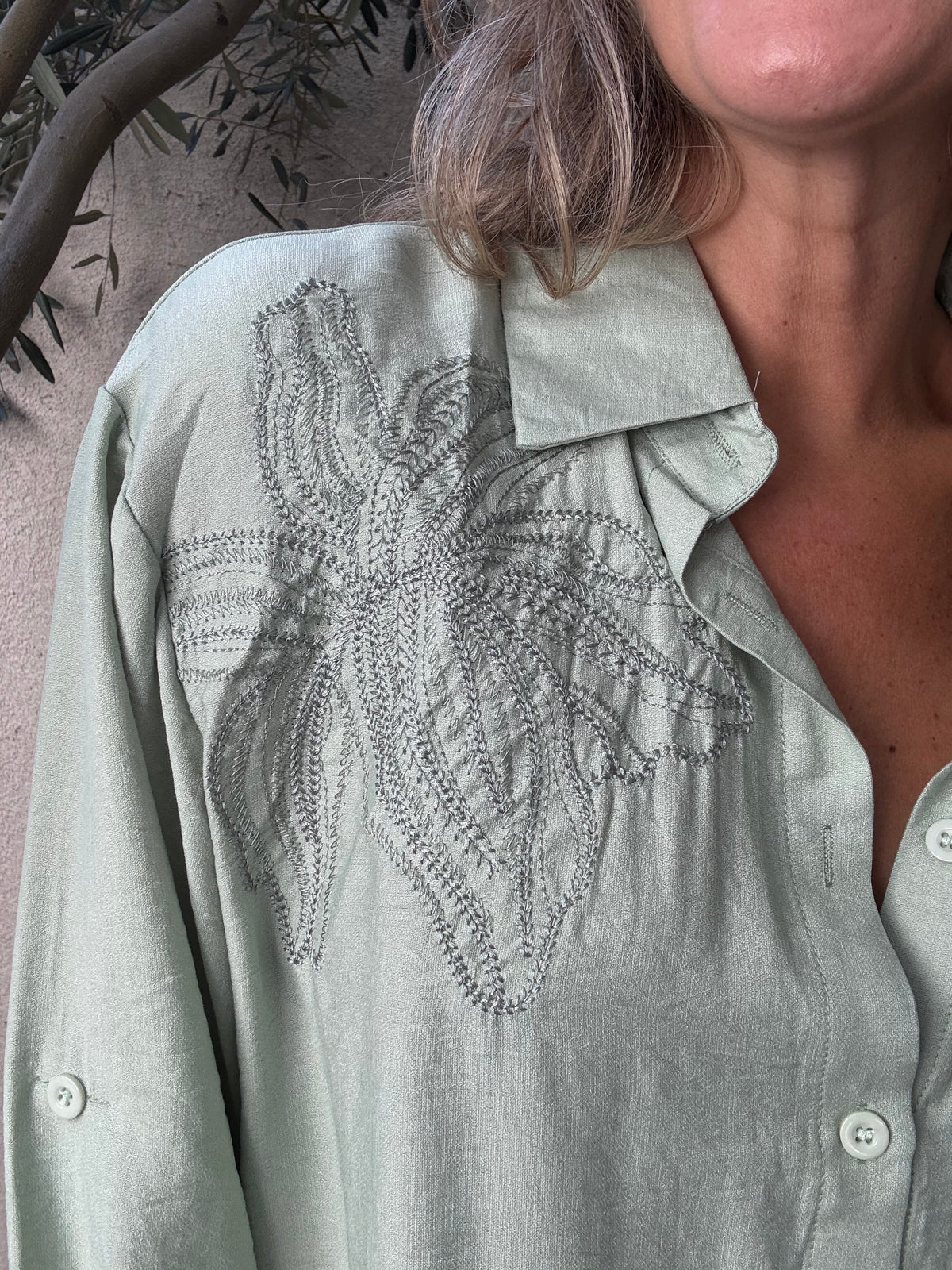 Blusa cuenca verde claro