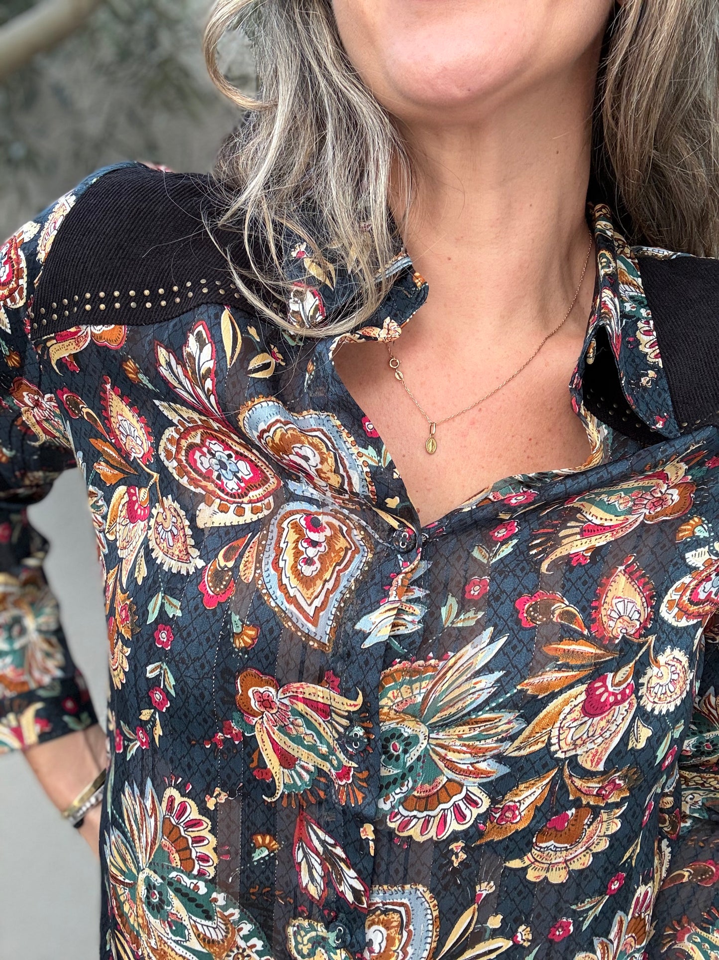 Blusa Marrueco azul