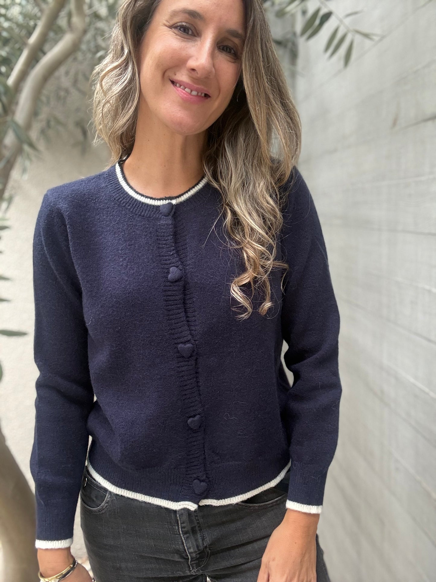 Sweater corazón azul