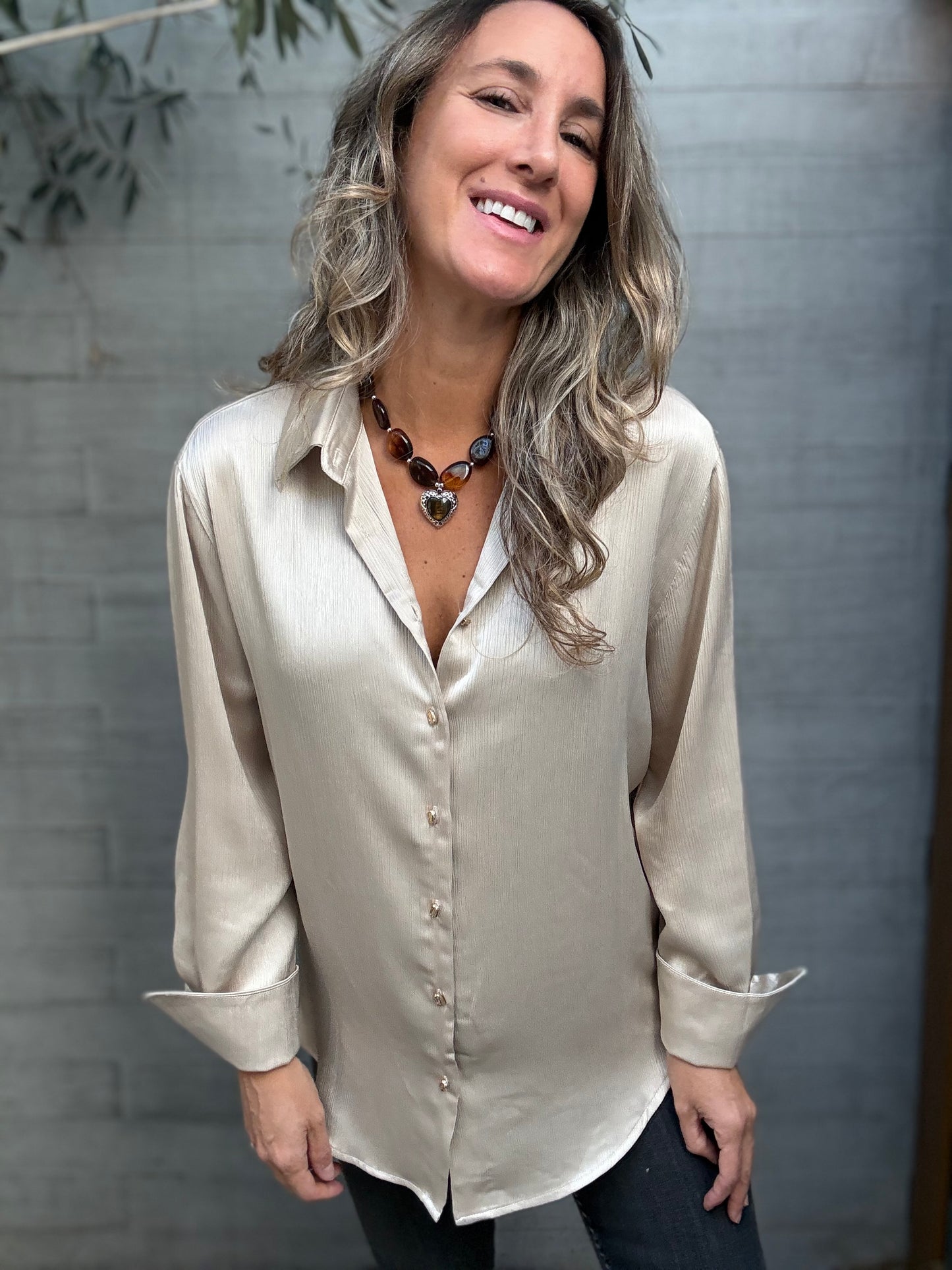 Blusa Santander dorada