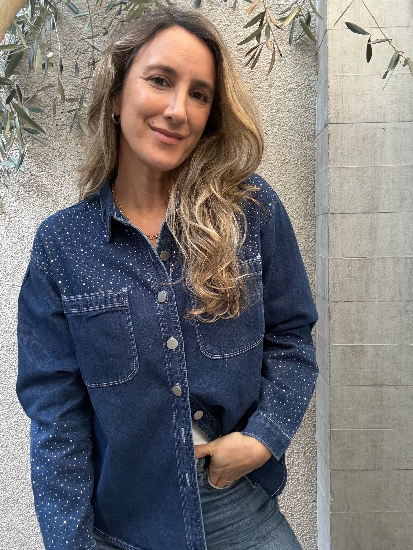 Camisa jeans Girona azul