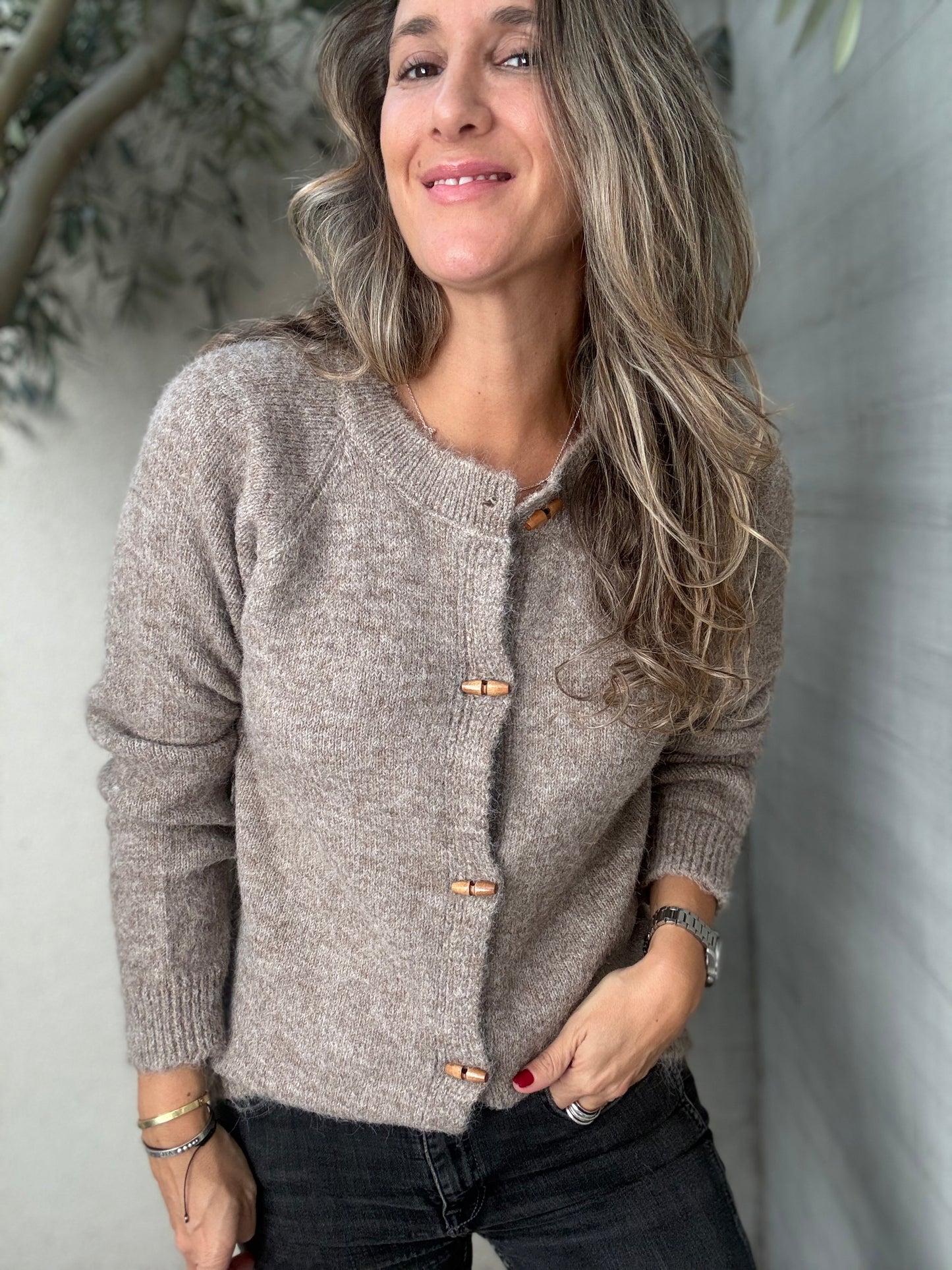 Chaleco jerez camel