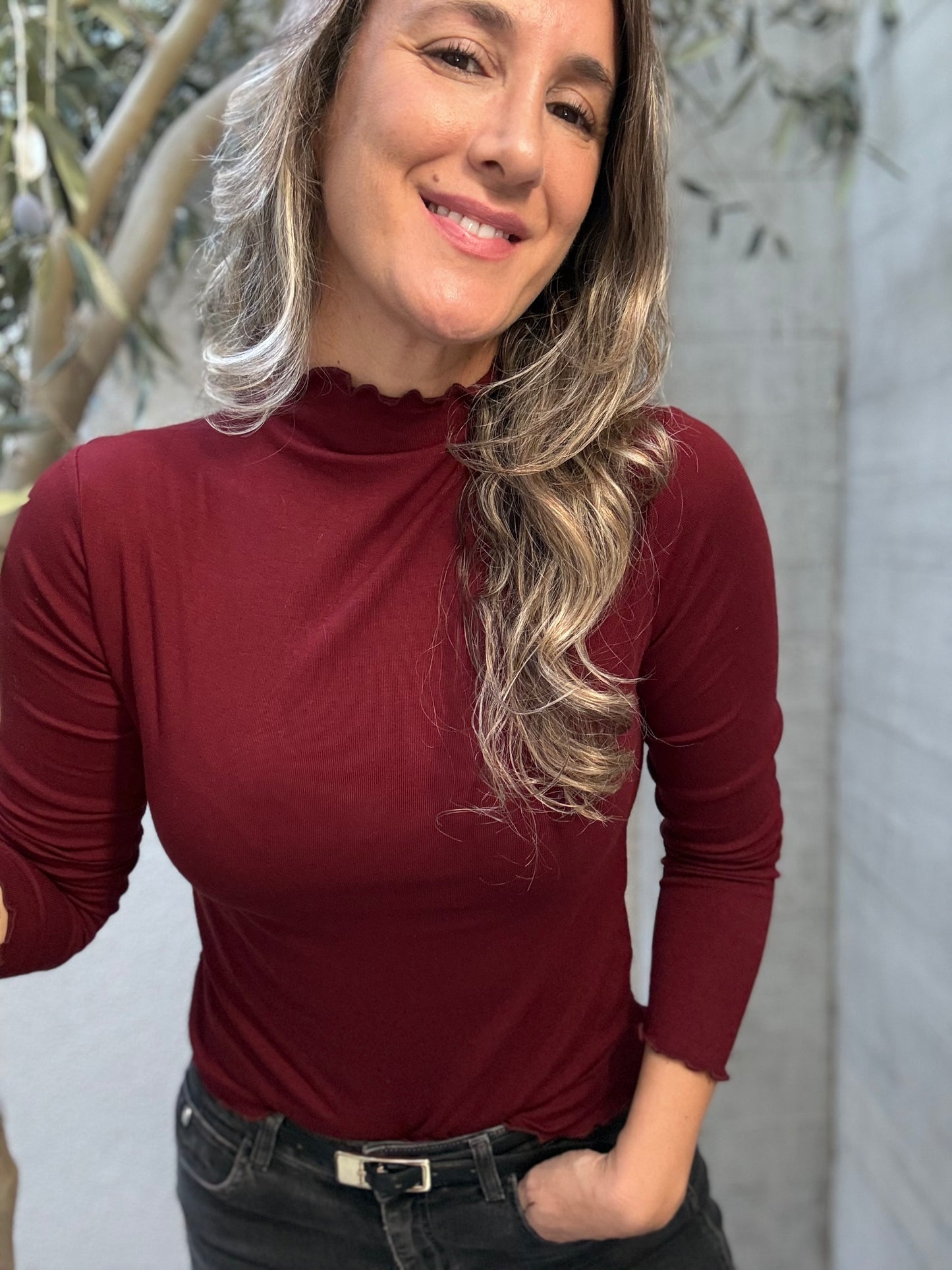 Polera Murcia burdeo