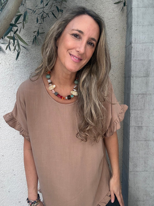 Polera Ibiza camel