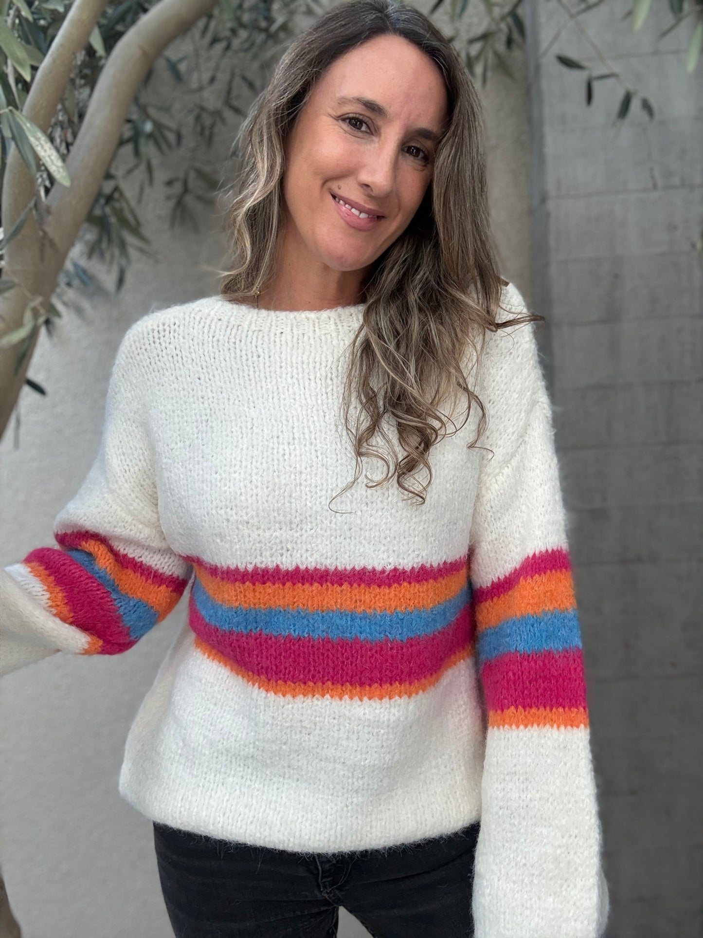 Sweater Colores blanco