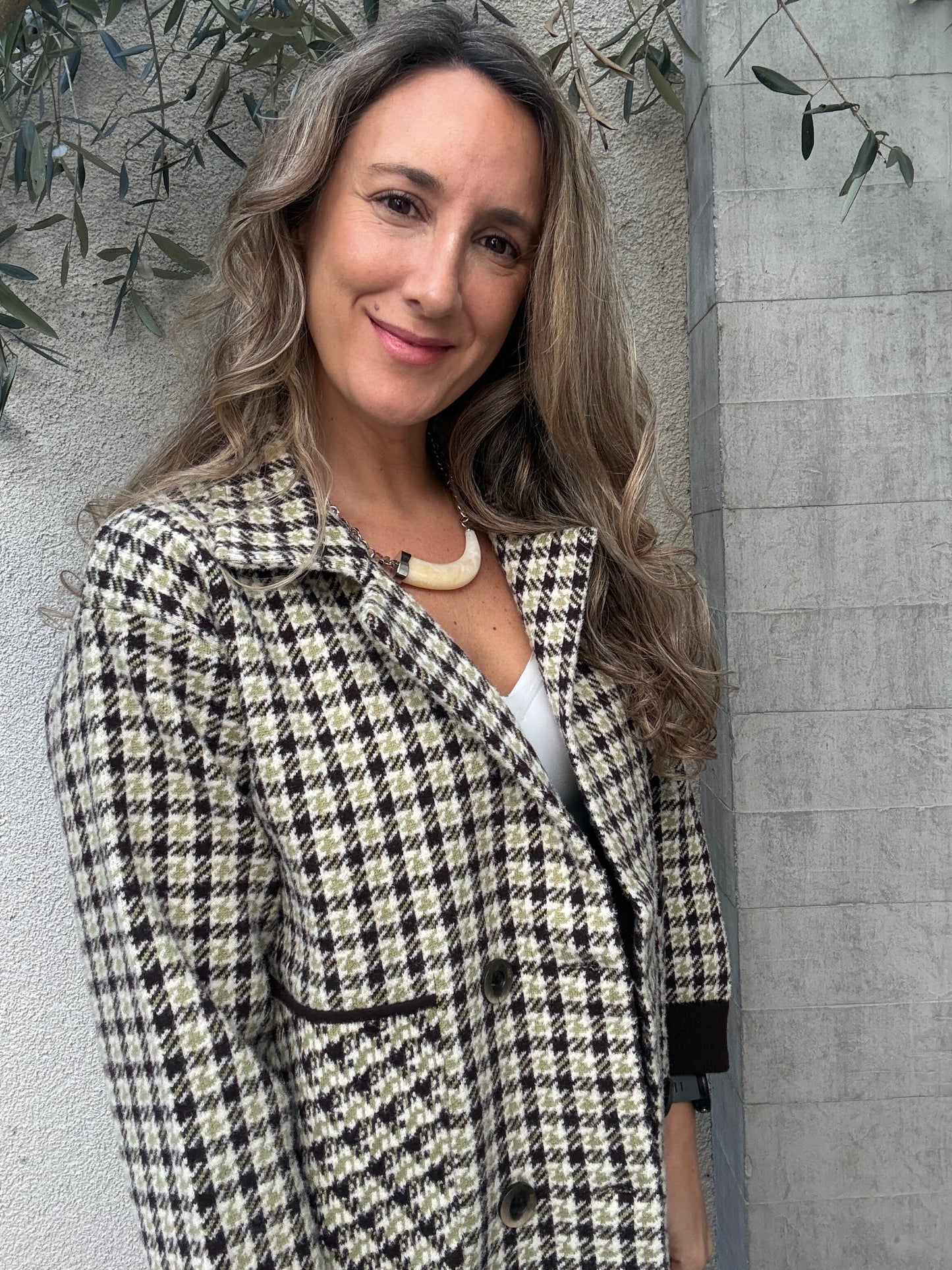 Abrigo/chaqueta cuadros