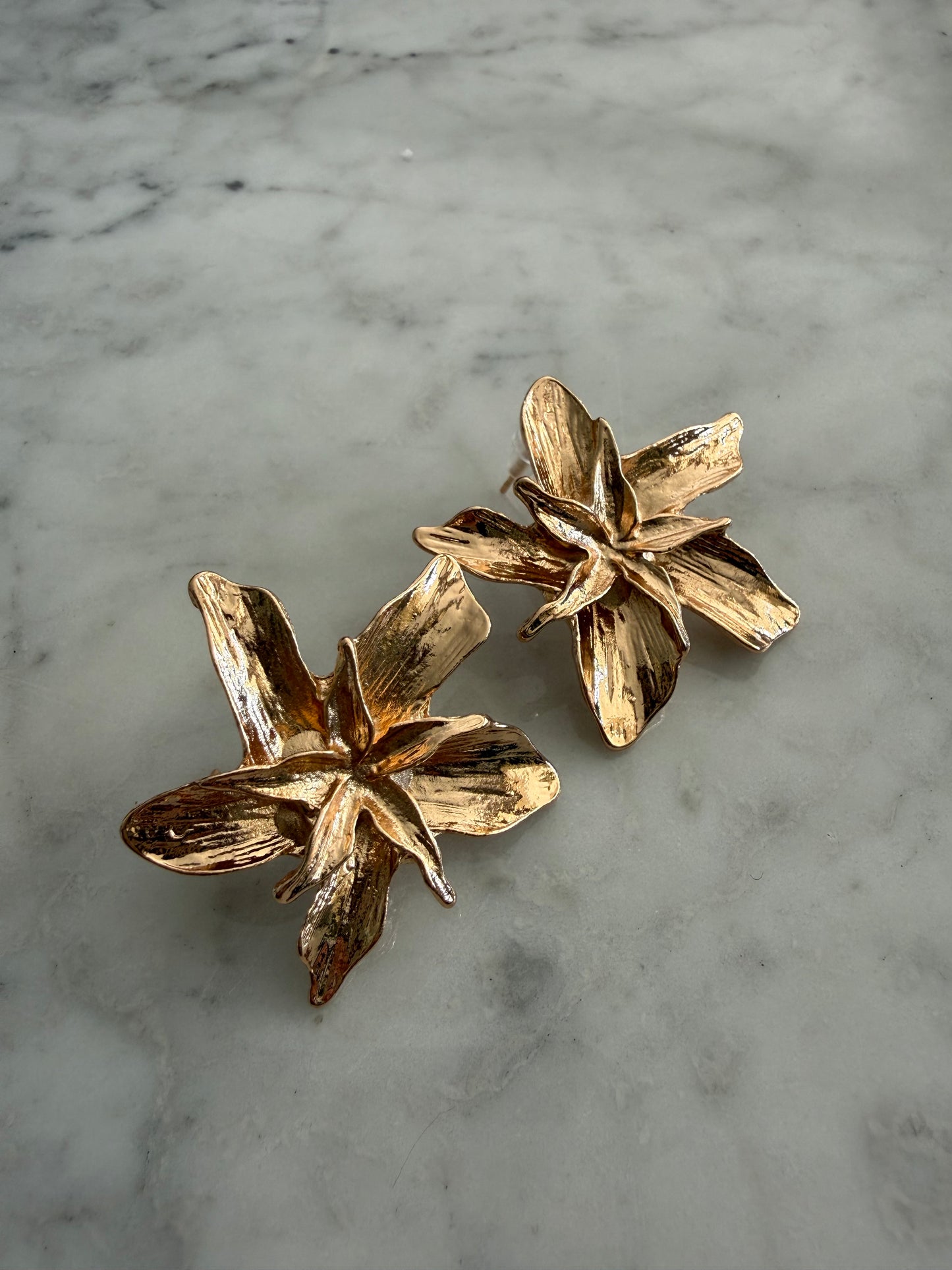 Aros Flor bronce