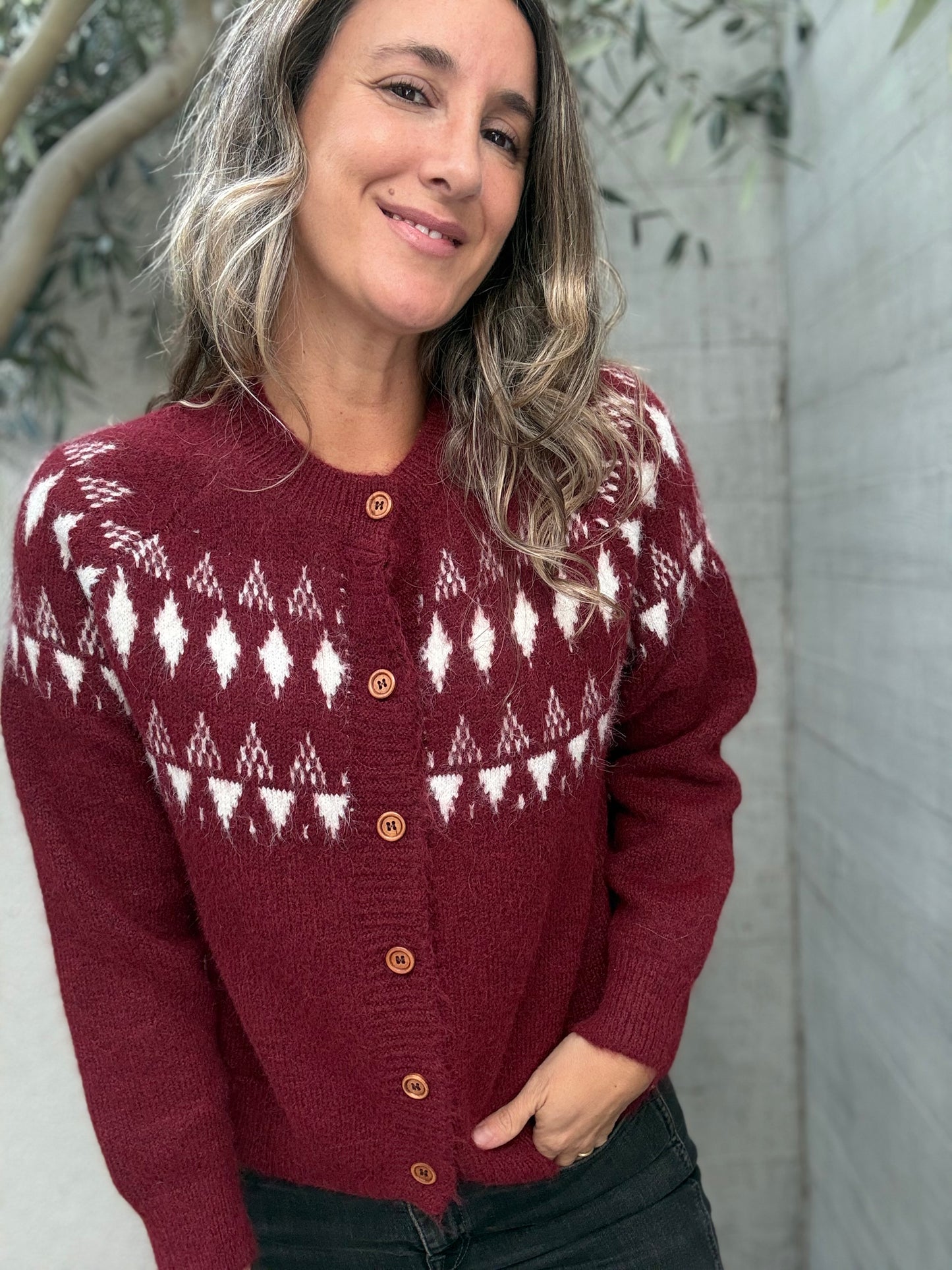 Sweater Cuenco burdeo