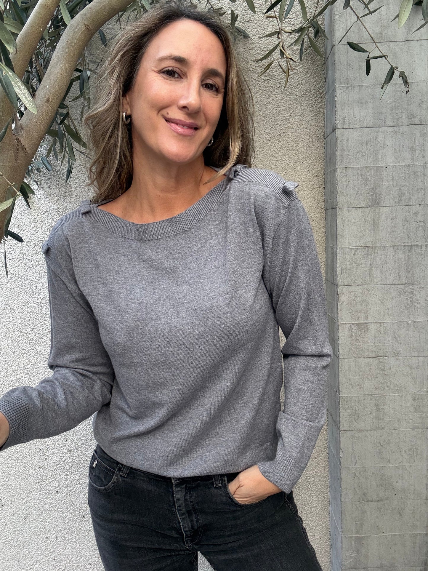 Chaleco básico Verona gris