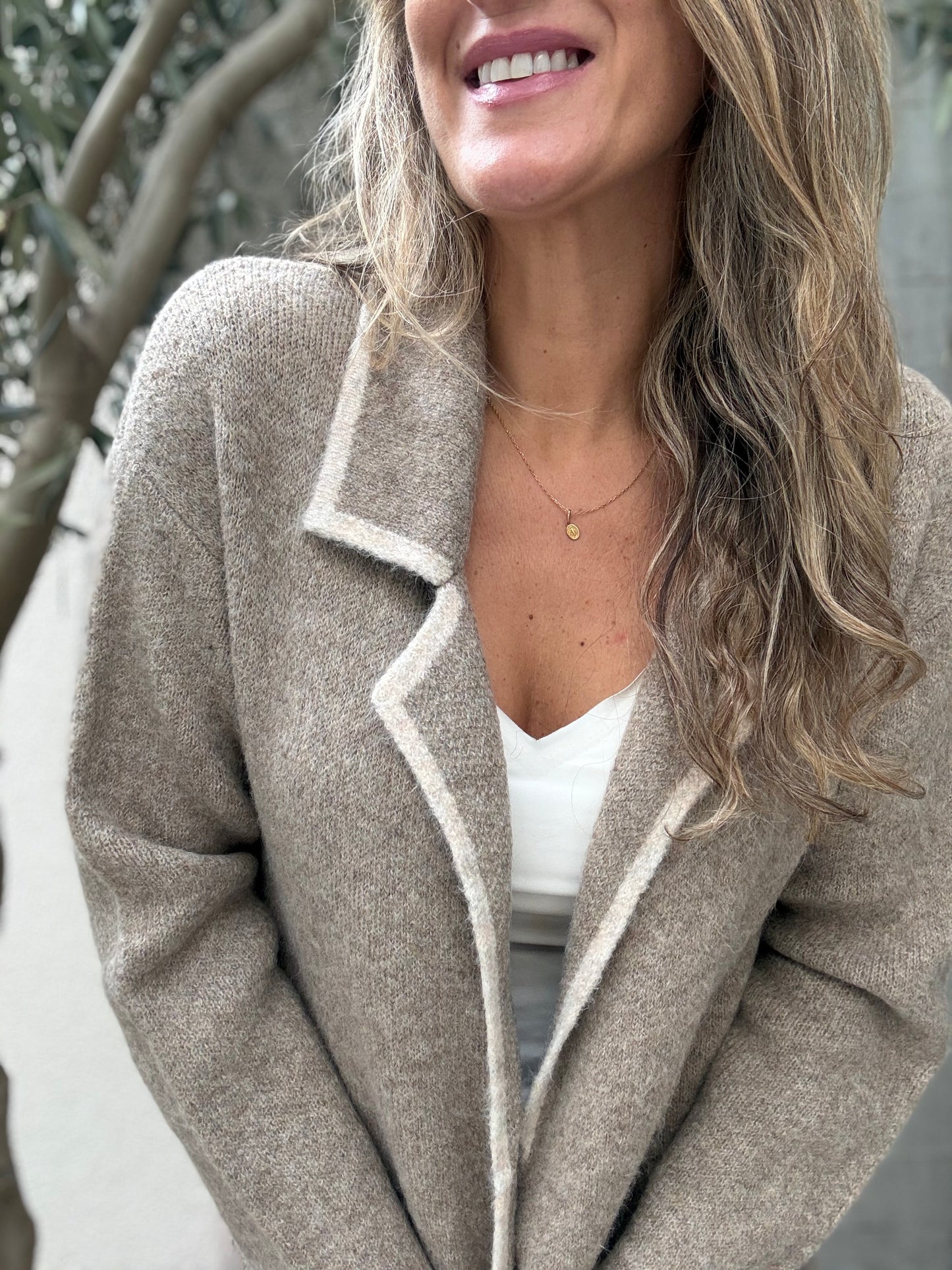 Chaleco Largo Lugo Taupe