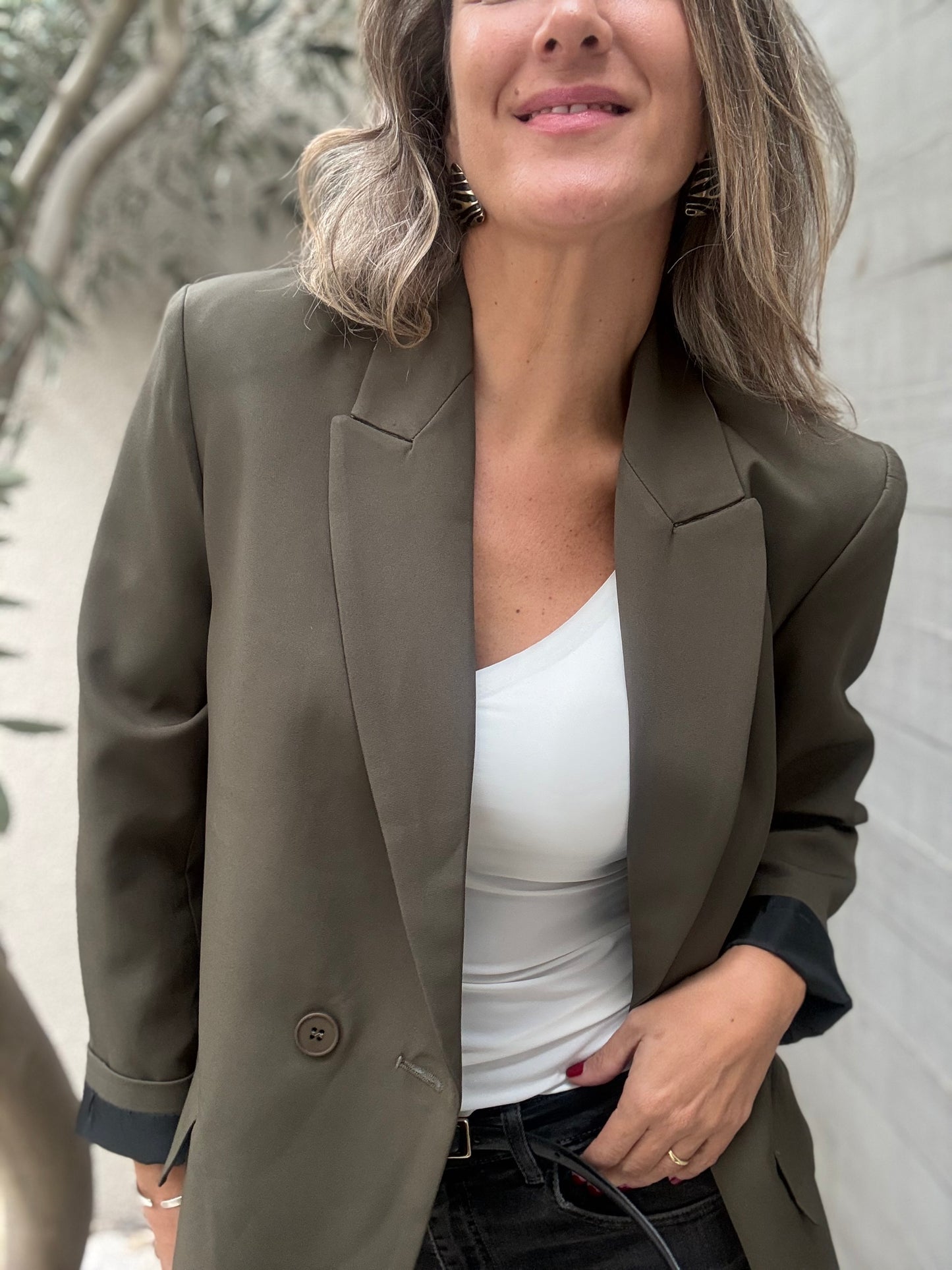 Blazer sastrero verde