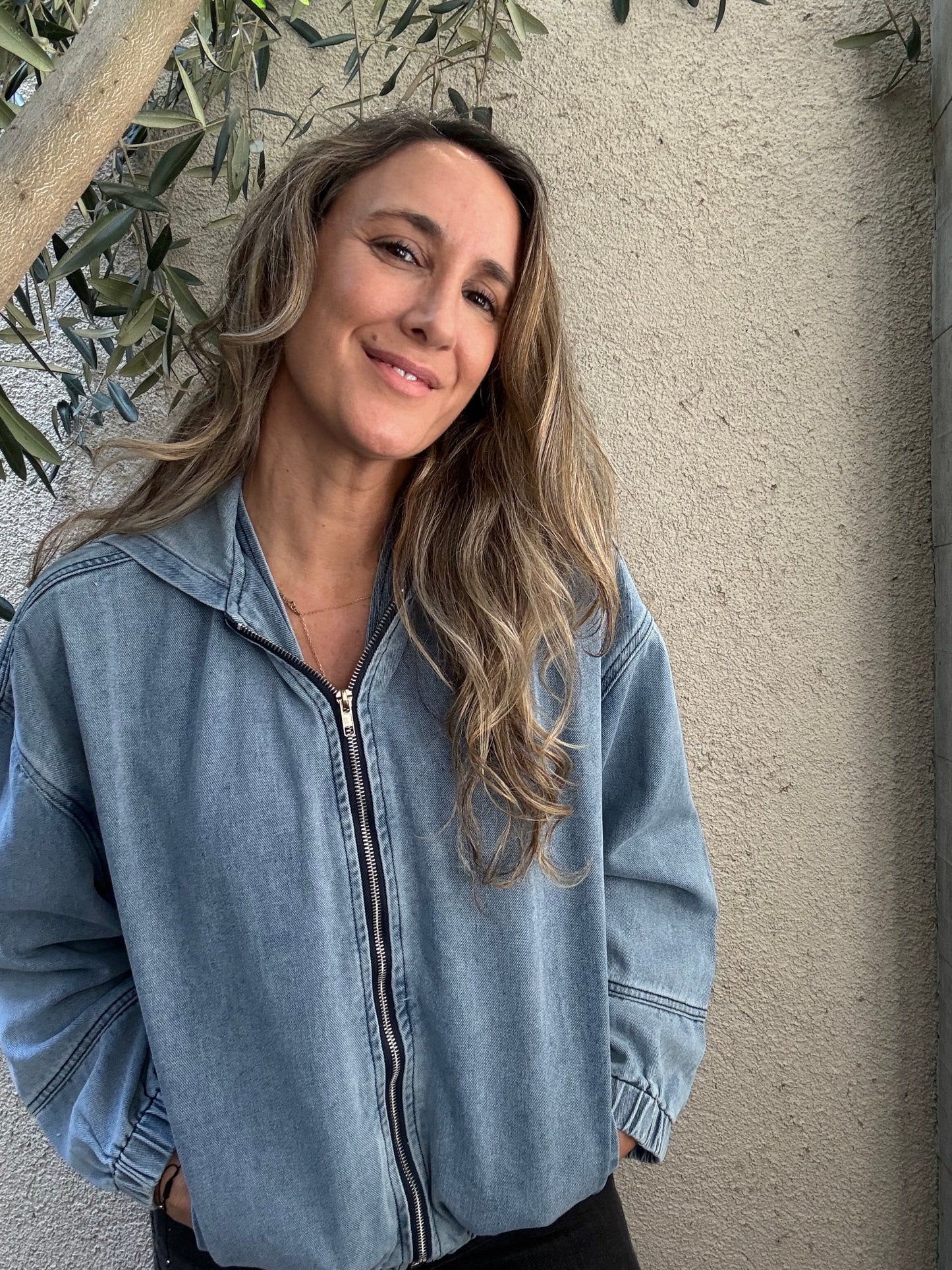Chaqueta jeans celeste