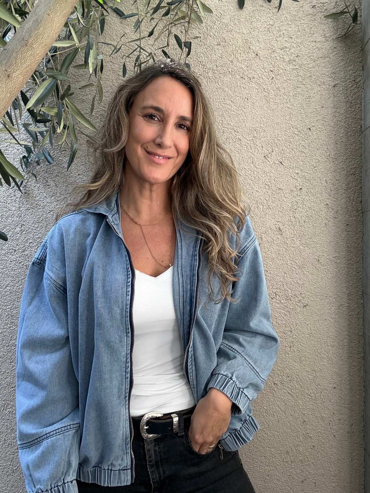 Chaqueta jeans celeste