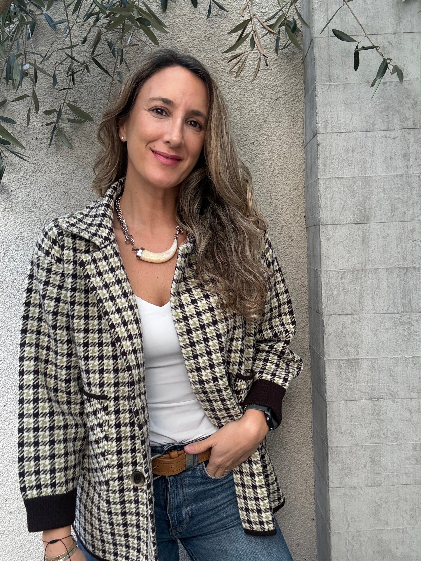 Abrigo/chaqueta cuadros