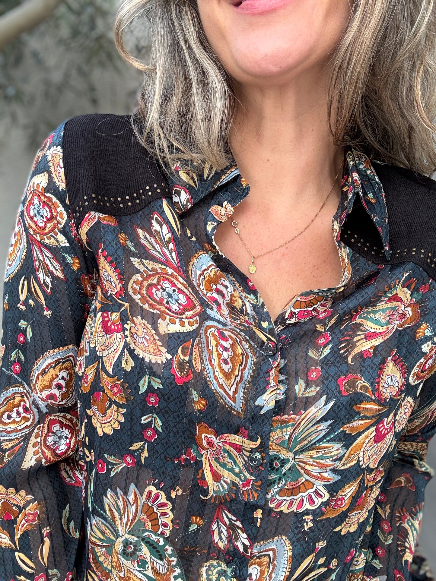 Blusa Marrueco azul