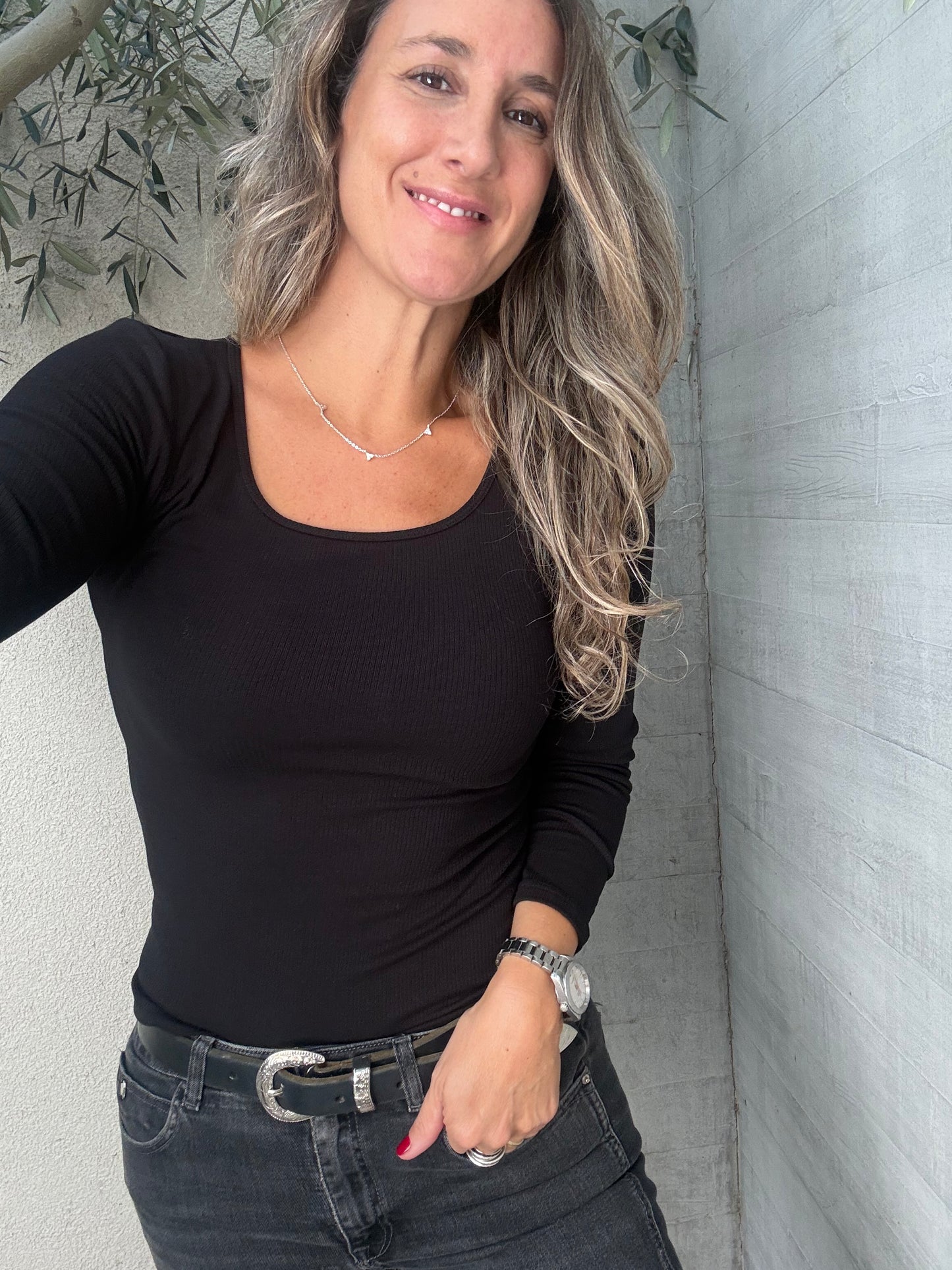 Polera Valencia negra